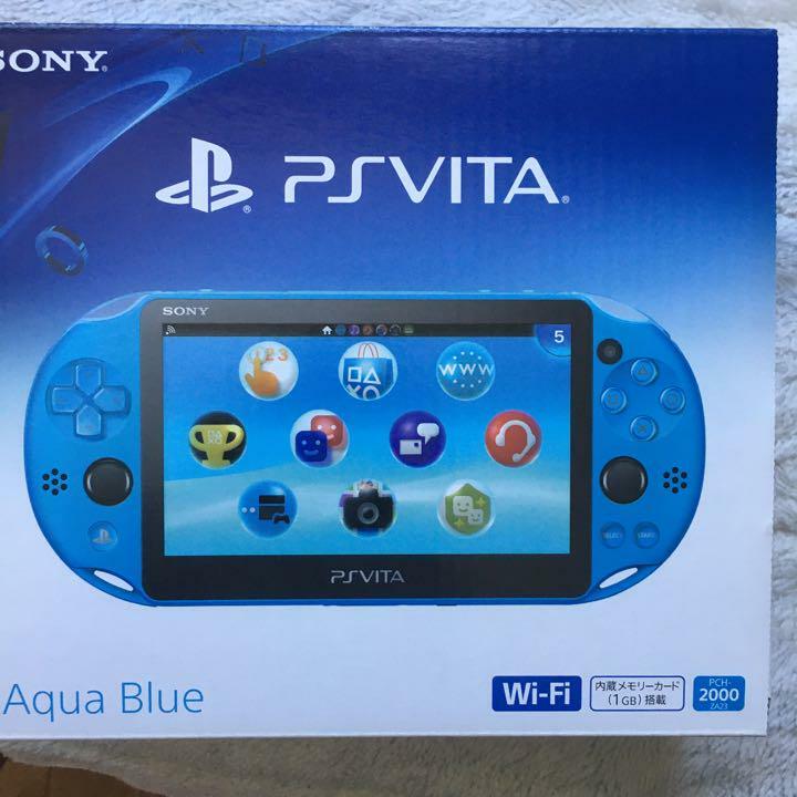 SONY PS Vita PCH-2000 ZA23 Aqua Blue Console Wi-Fi model JAPAN OFFICIAL IMPORT