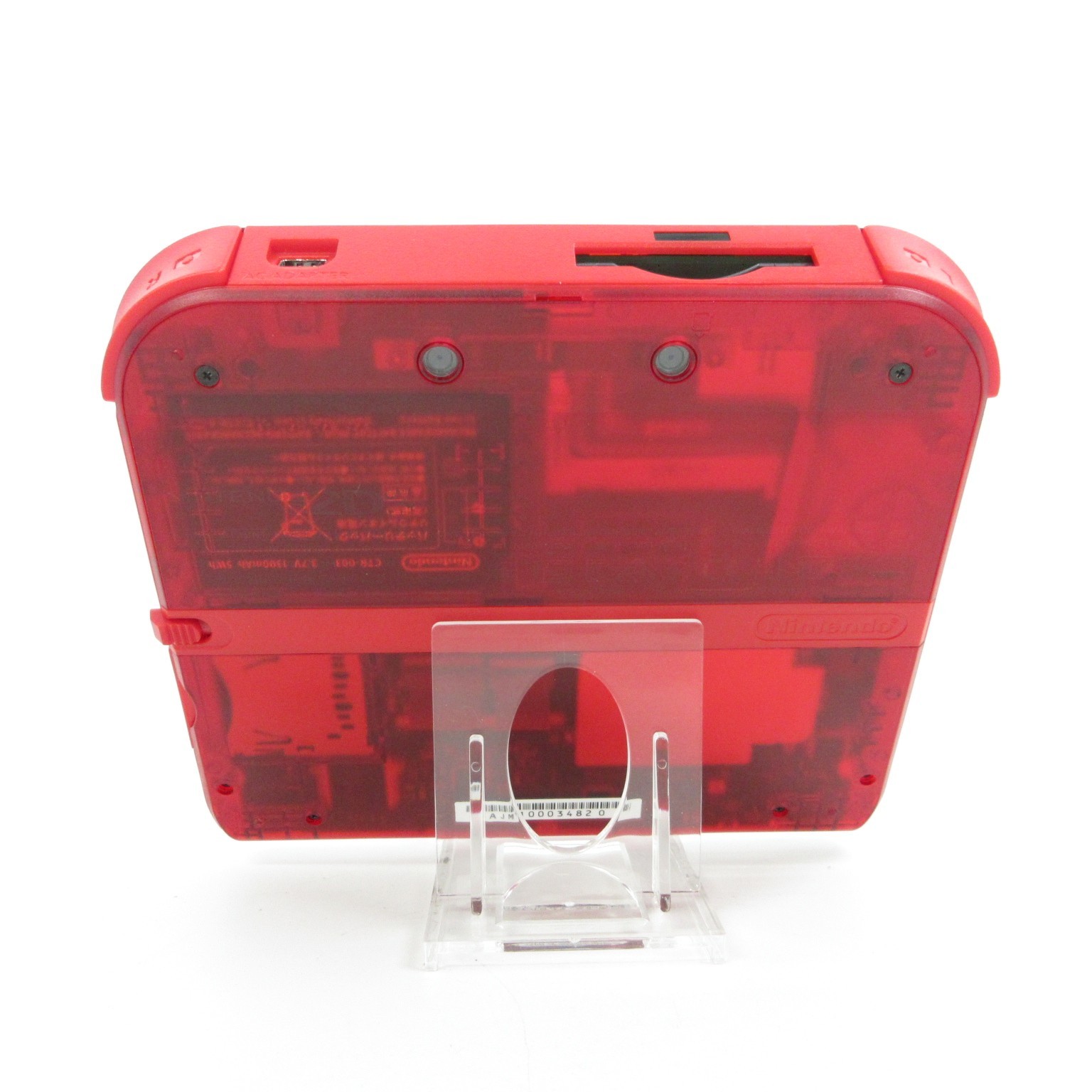 【Near Mint】Nintendo 2DS Pokemon Clear Red Console ONLY Japanese Edition #DEN0523