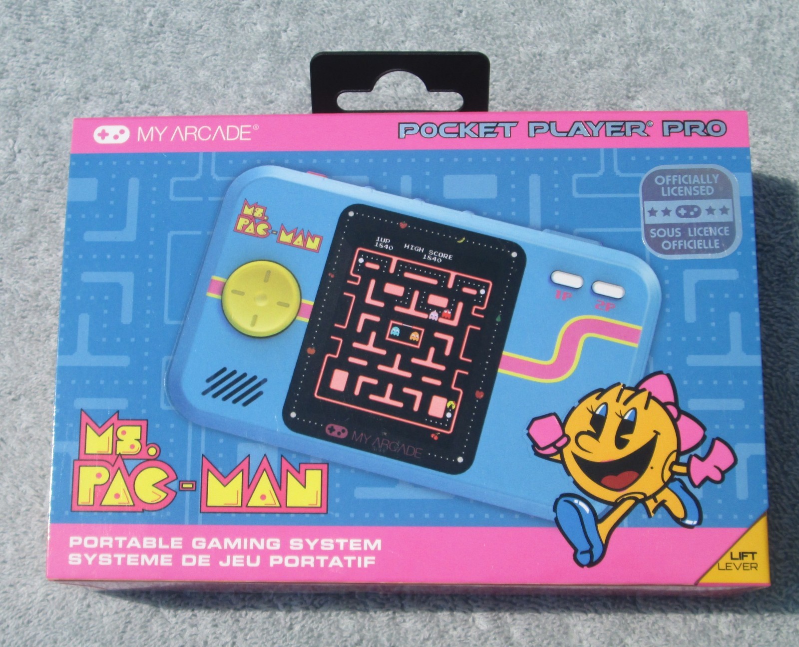 My Arcade MS PAC-MAN Pocket Player Pro Portable Video Game System Handheld 2.75″
