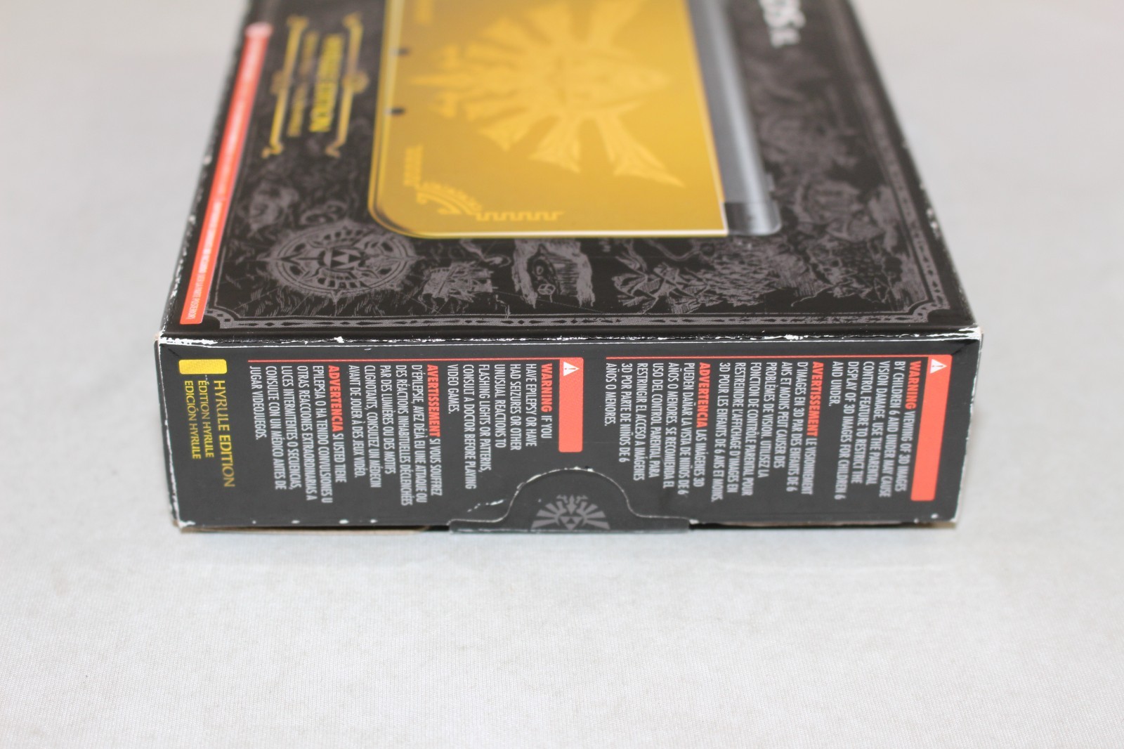 New Nintendo 3DS XL Hyrule Edition BOX & TRAY ONLY! VERY GOOD CONDITION! RARE!
