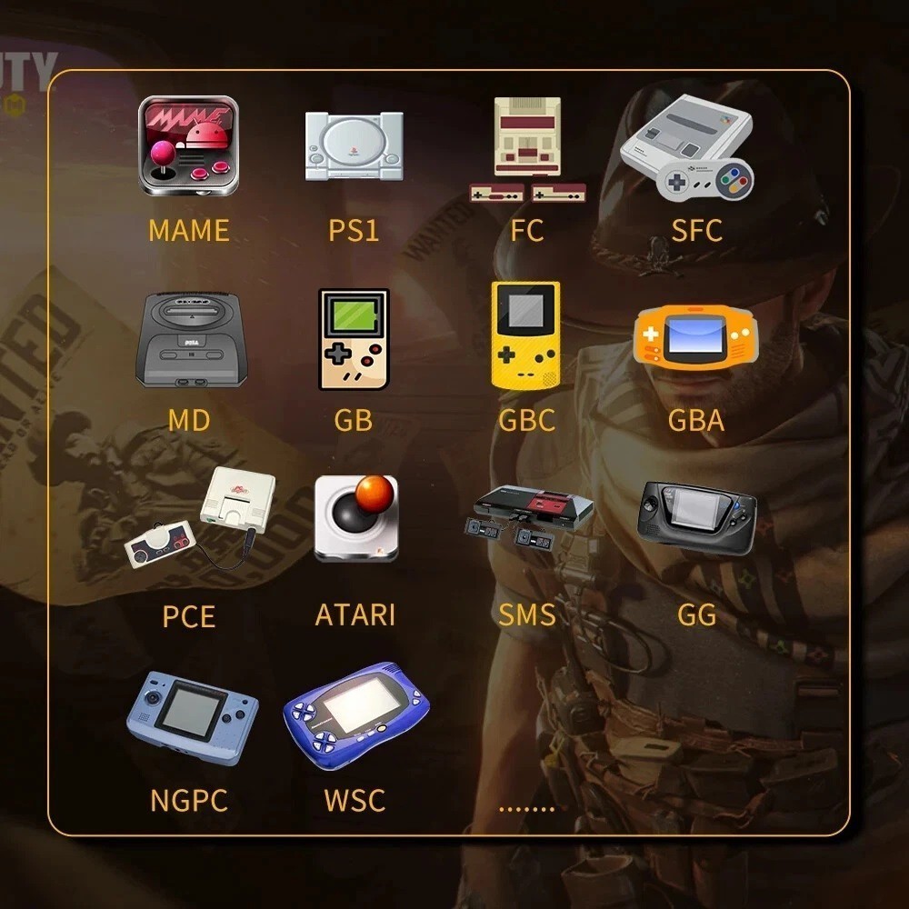 SF3000 Portable Handheld Gaming Console 20000+ Retro Arcade Games IPS Screen USA