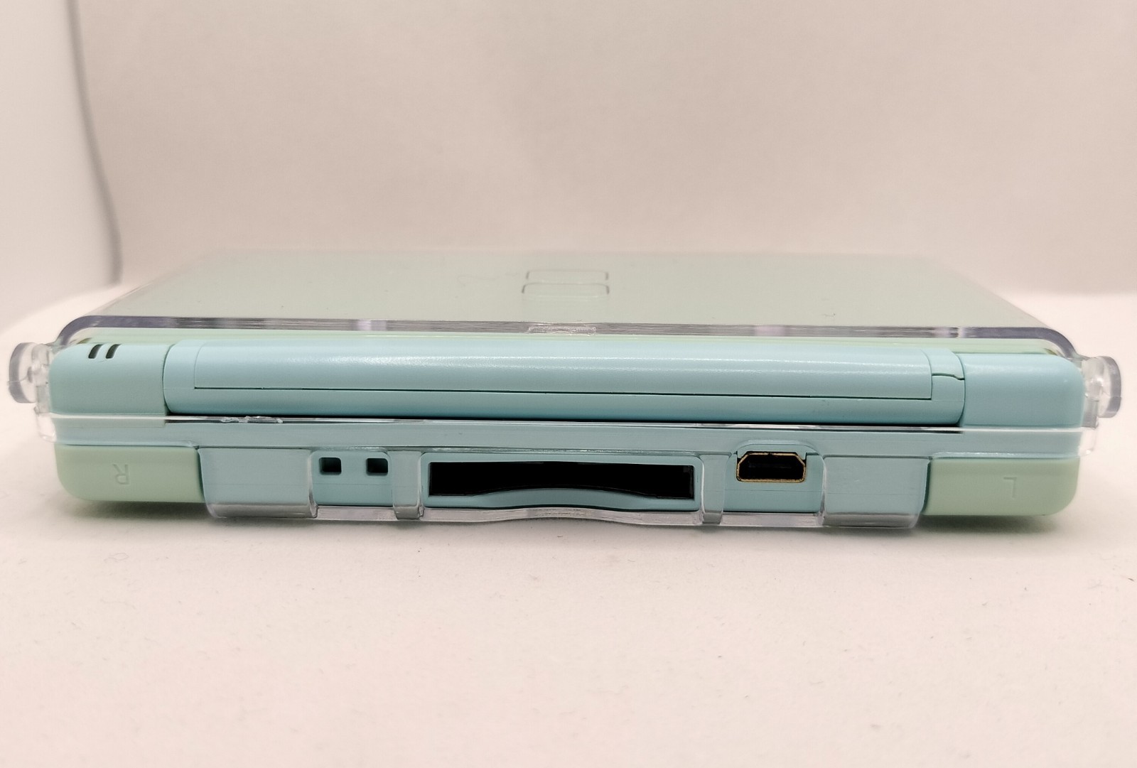 Nintendo DS Lite Ice Blue Console USG-001 Bundle Small Hinge Crack Works Great