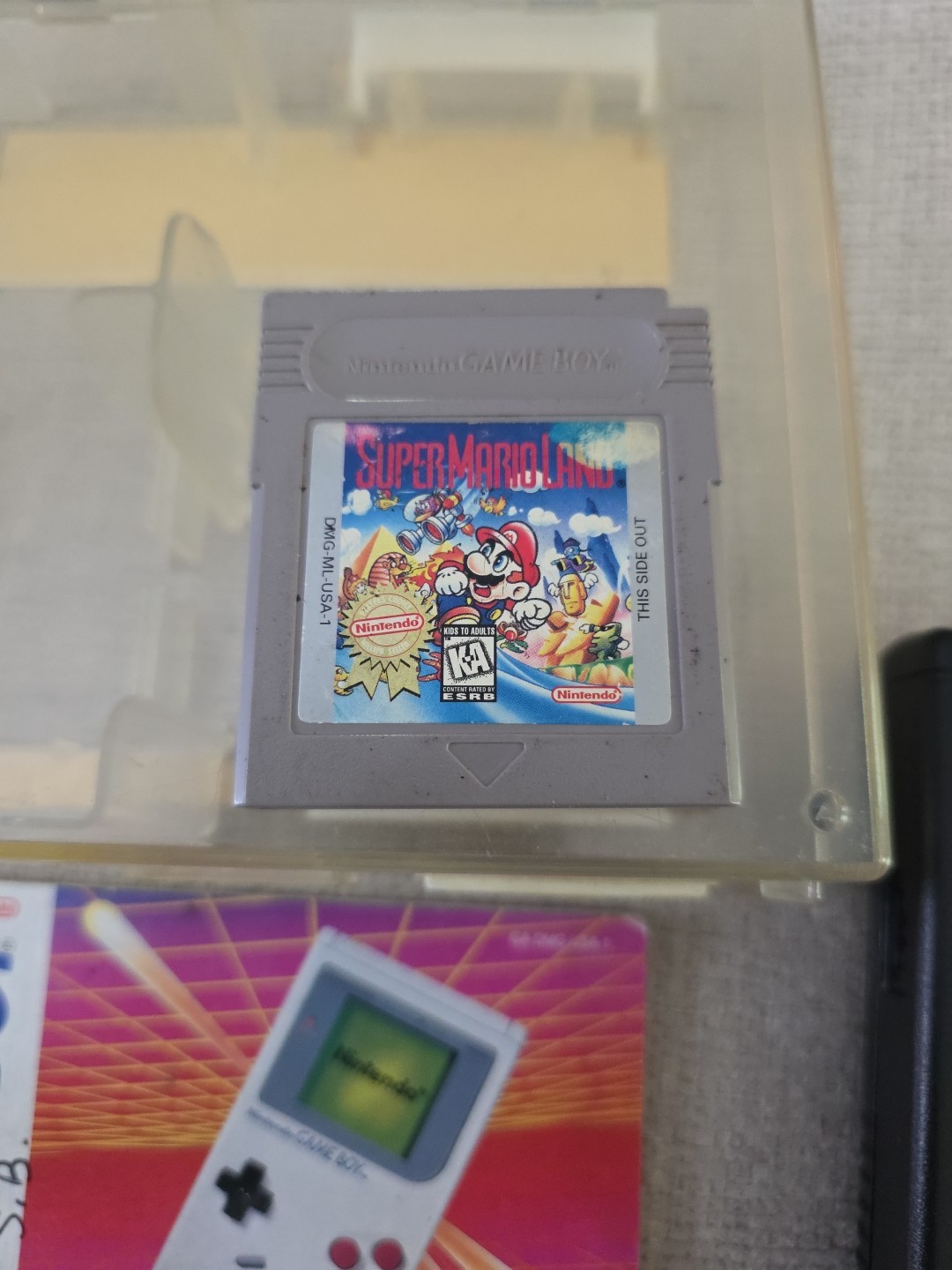 Nintendo Game Boy W/Original Serial Matched Plastic Case & Super Mario Land