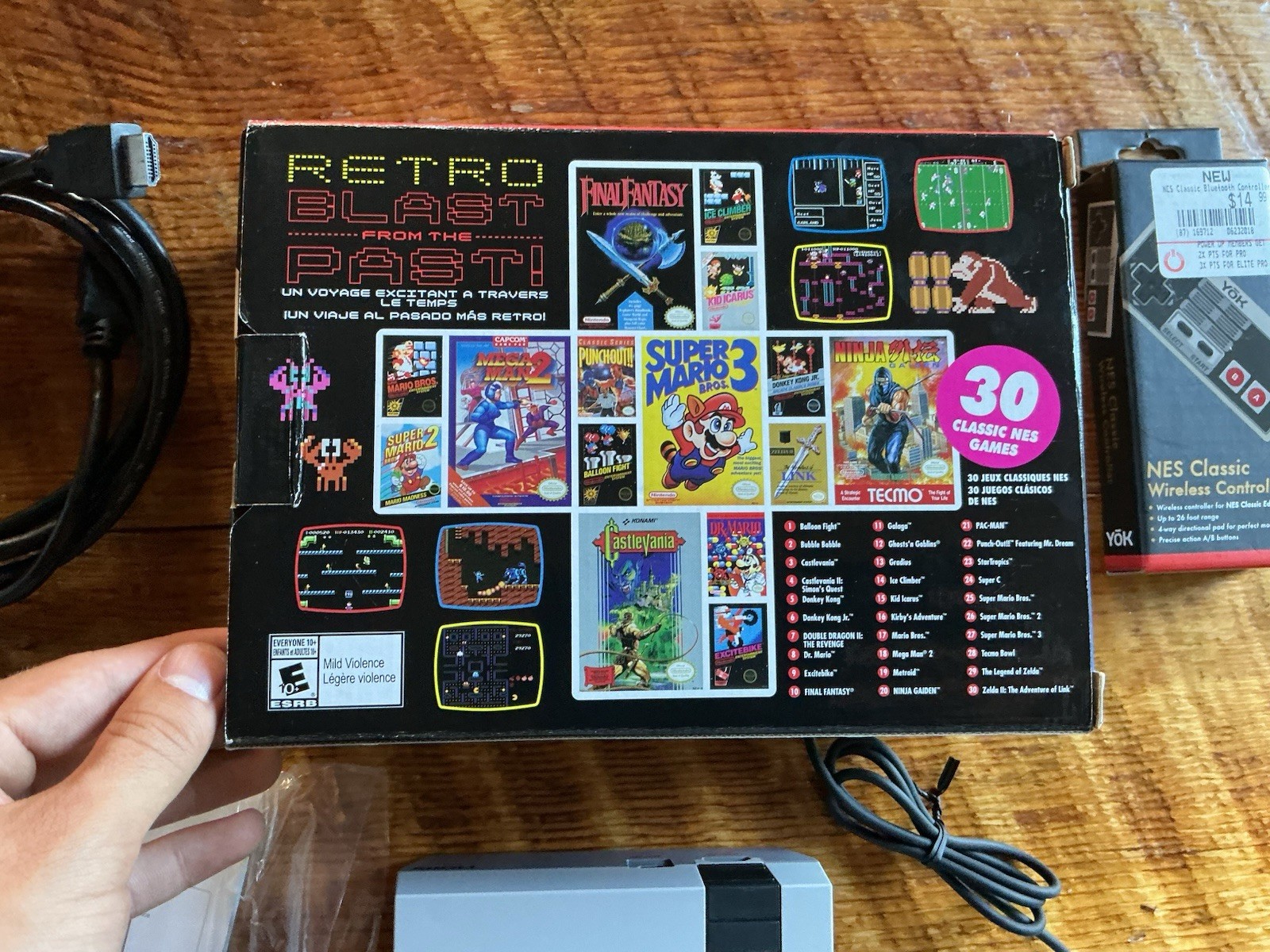 Authentic NES Classic Edition Console CIB 30 Games- Complete w/ extra controller