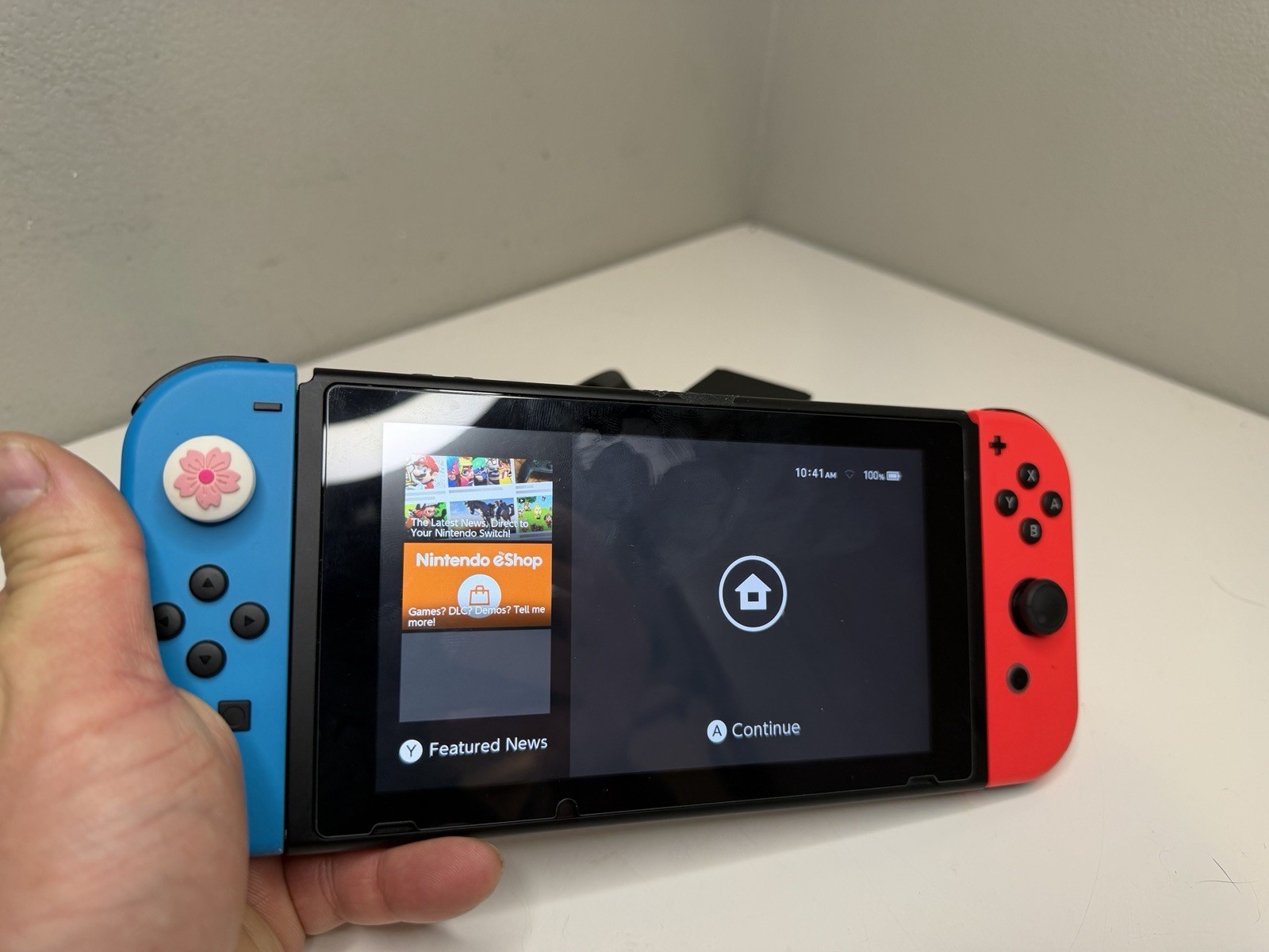 Nintendo Switch with Neon Blue and Neon Red Joy-Con (HAC-001-01)