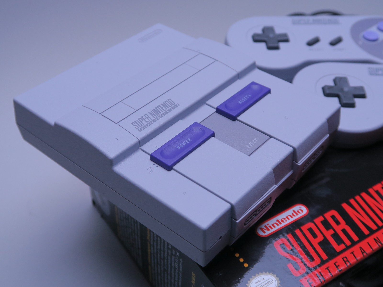 Authentic 16-Bit Super Nintendo SNES Classic Edition Console (21 Built-In Games)