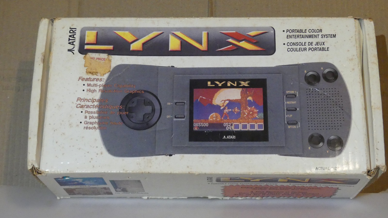 The Original Atari Lynx I WITH XYBOTS GAME {RESTORATION PROJECT}