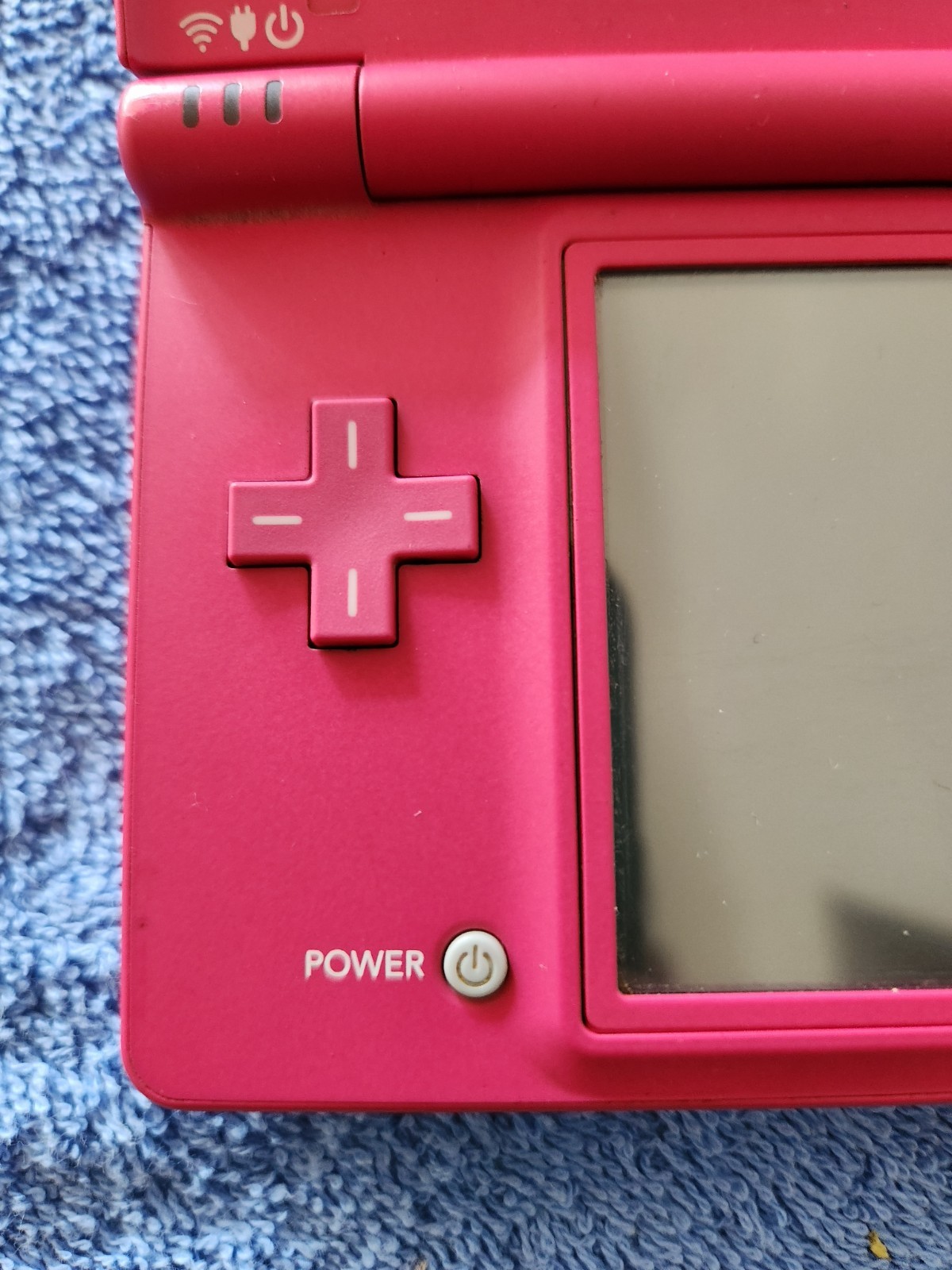 Nintendo DSi Pink Console Bundle w/ Charger, 2 Games & Stylus Replacement Tested