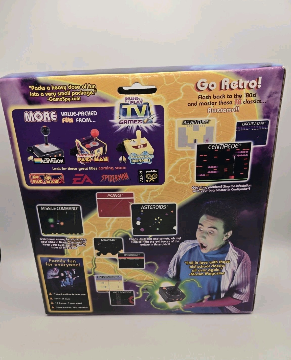 Atari Plug And Play TV Games Flashback To The 80s Jakks Pacific In Box