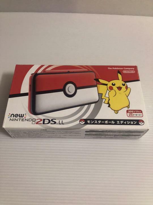 Nintendo 2DS LL XL Pokemon Monster ball edition White Red Pikachu Console