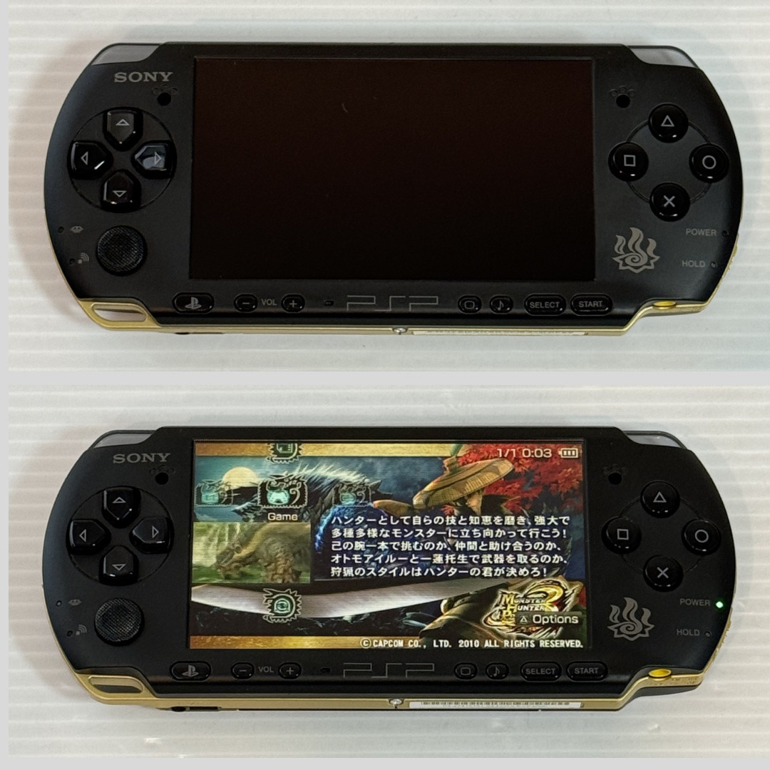 Sony PSP-3000 Console Monster Hunter 3rd Limited Region Free w/Pouch – Excellent