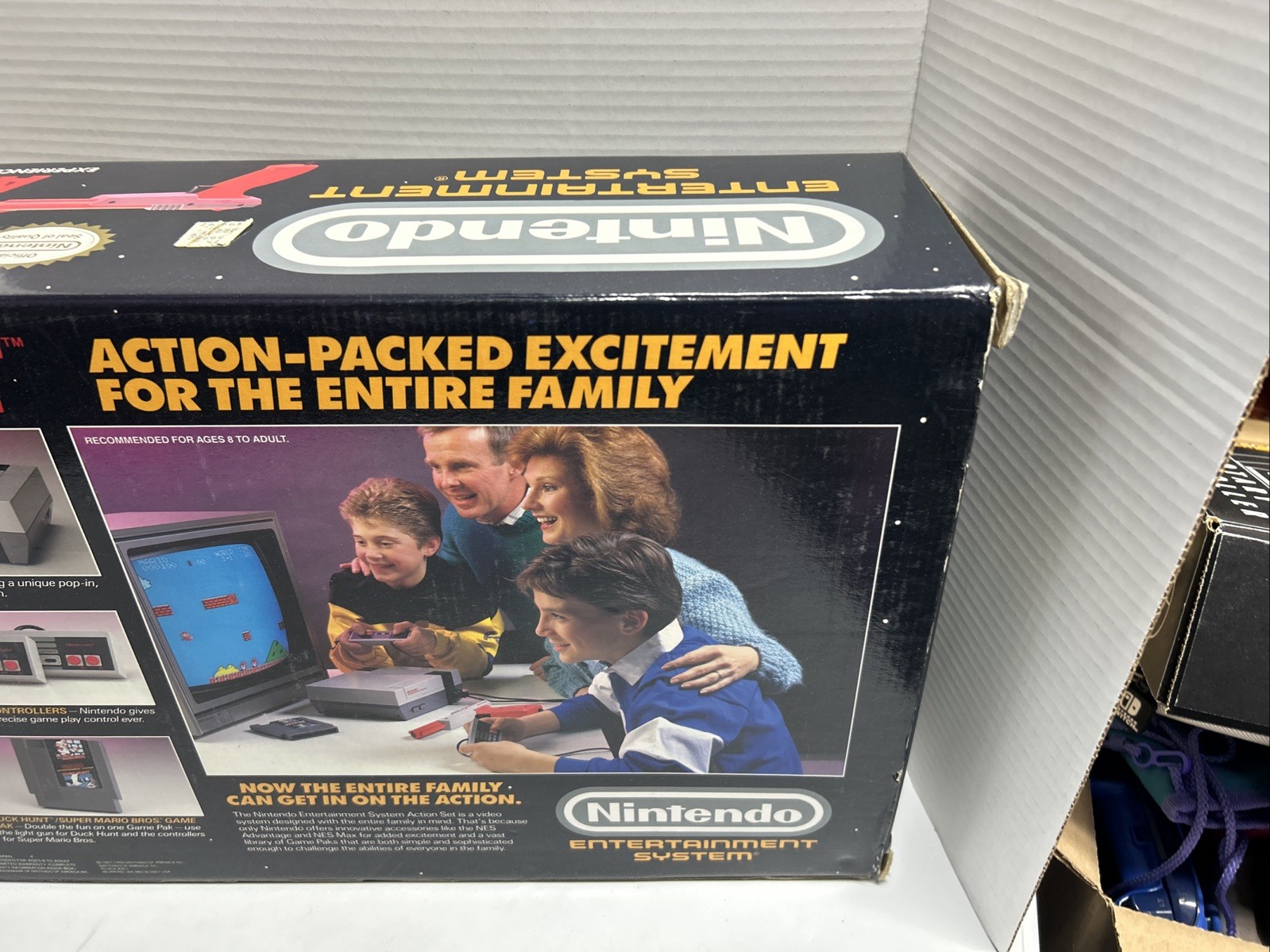 Nintendo NES Action Set Console Complete in box Box Is In Great Shape Tested