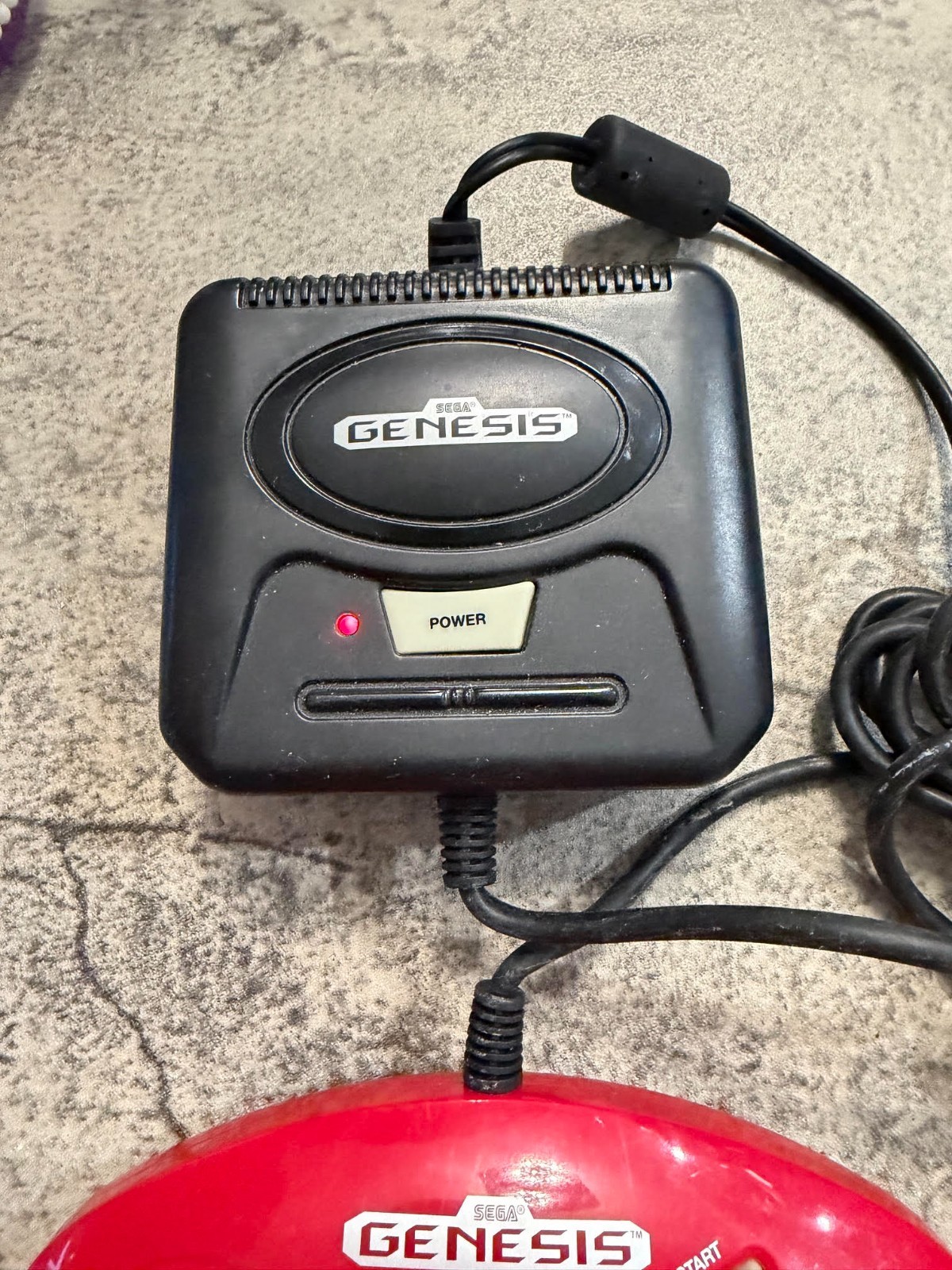 Radica 2003 Sega Genesis Mini Plug & Play Console 16 Bit Power – Red Controller