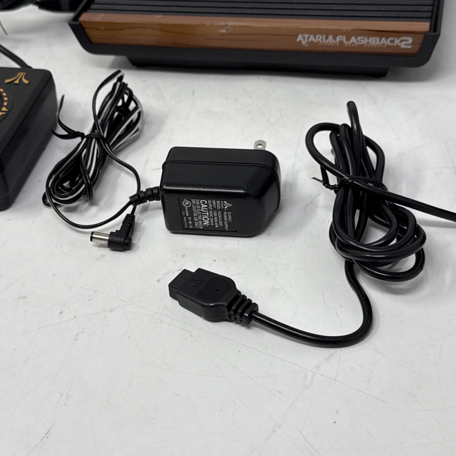 Atari Flashback 2 Console System Controllers Power Cord Complete Tested Working