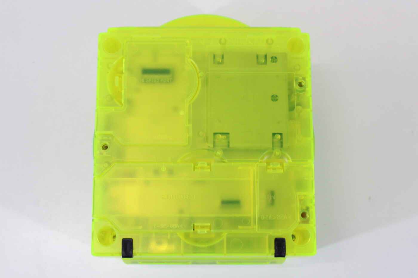 Nintendo Gamecube Console Clear Transparent Yellow NTSC-U/C DOL-001 GC RGB LED