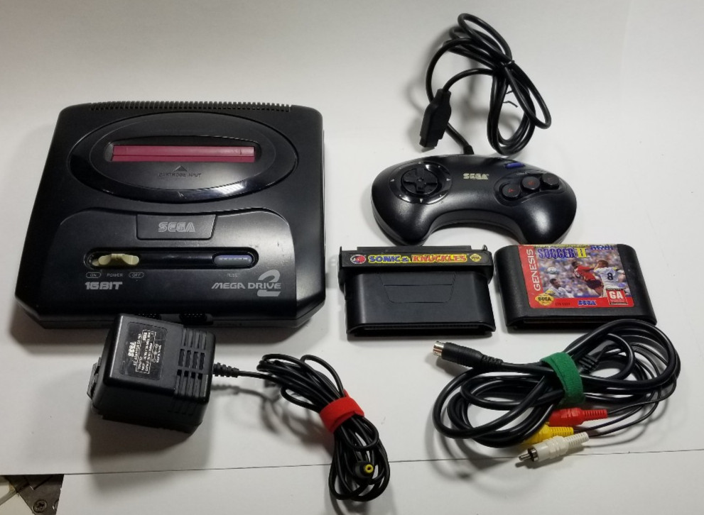 Sega Mega Drive 2 Japanese Console HAA-2502 System Tested w/ Controller & Sonic