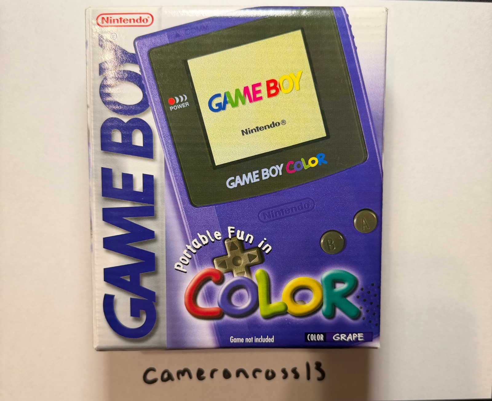 New Sealed Nintendo Game Boy Color Console (Grape)