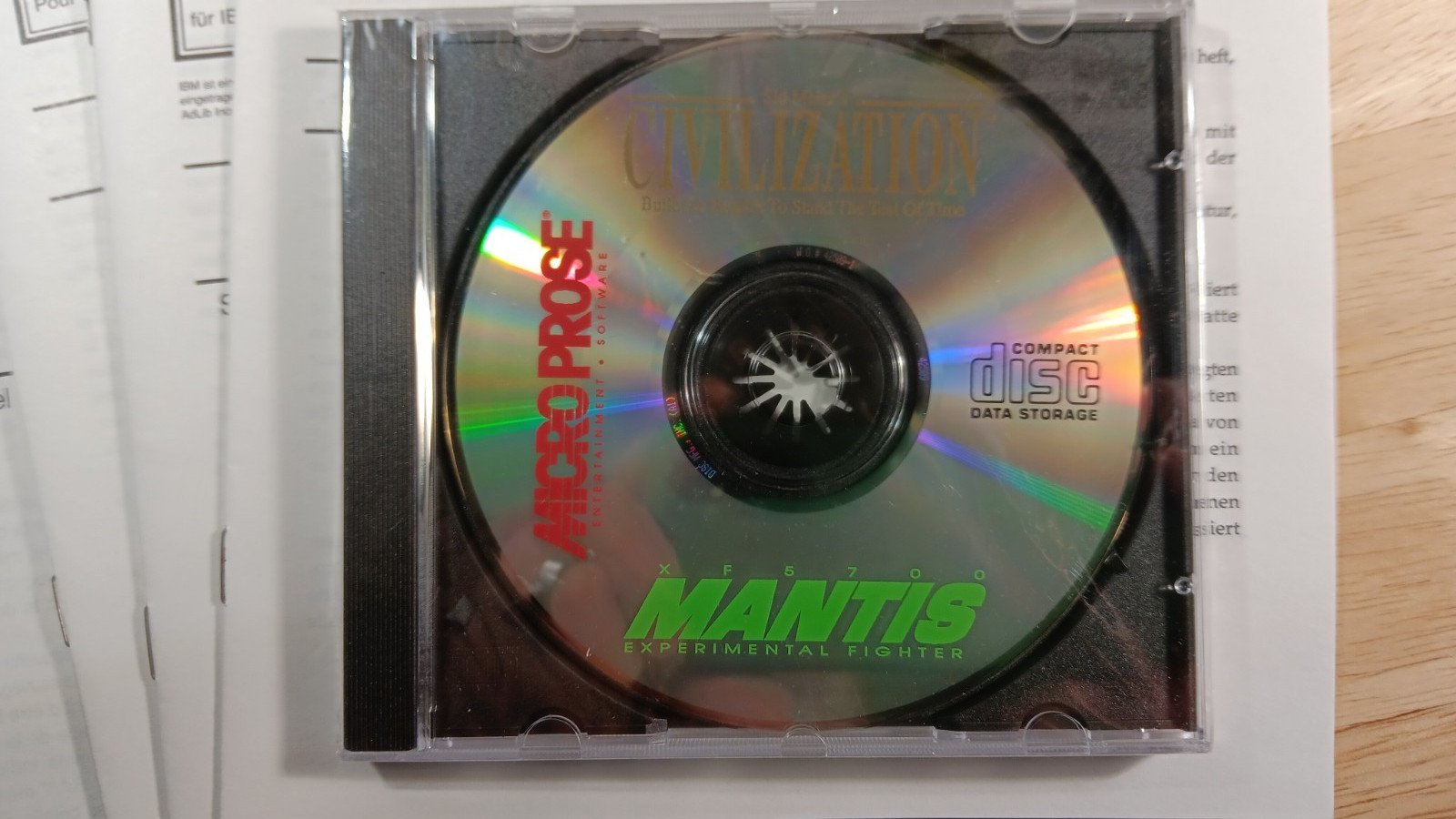 Sid Meier’s Civilization 1991 MicroProse Manuals French German Manuals 1996 CD
