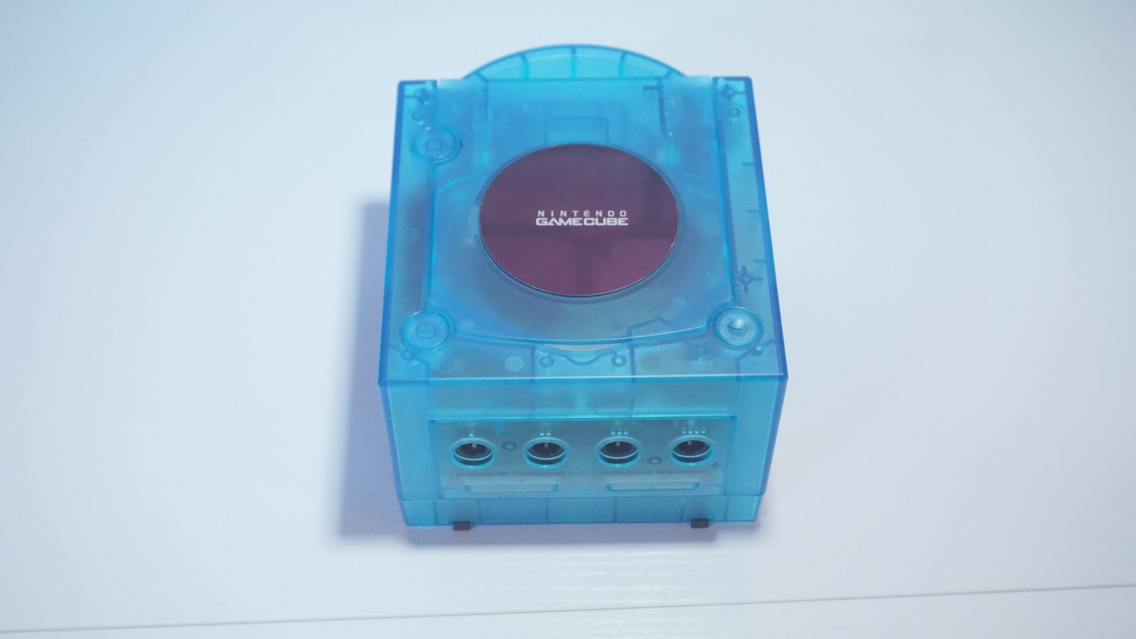 Clear Sky Blue Nintendo GameCube Console DOL-001 (USA) Yellow LED & Controller