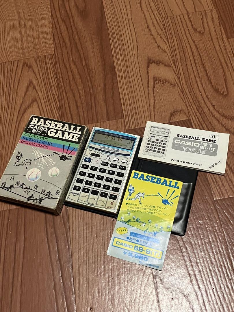 CASIO Baseball BB-9 Game Calculators 1983 Vintage Rare Item With Box