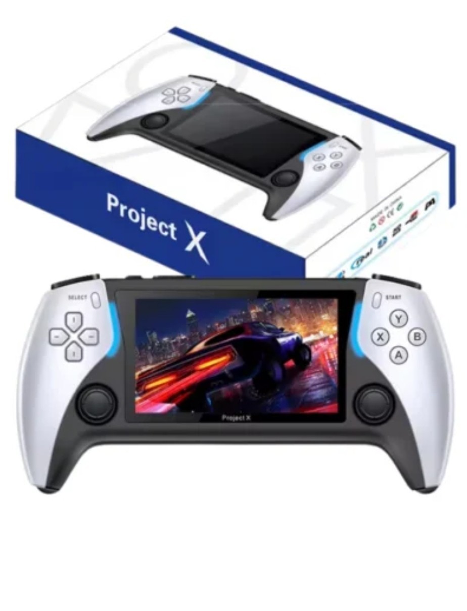 Project X 4.3 Inch HD IPS Screen Handheld Video Game Console For PS1 GBA FC GBC
