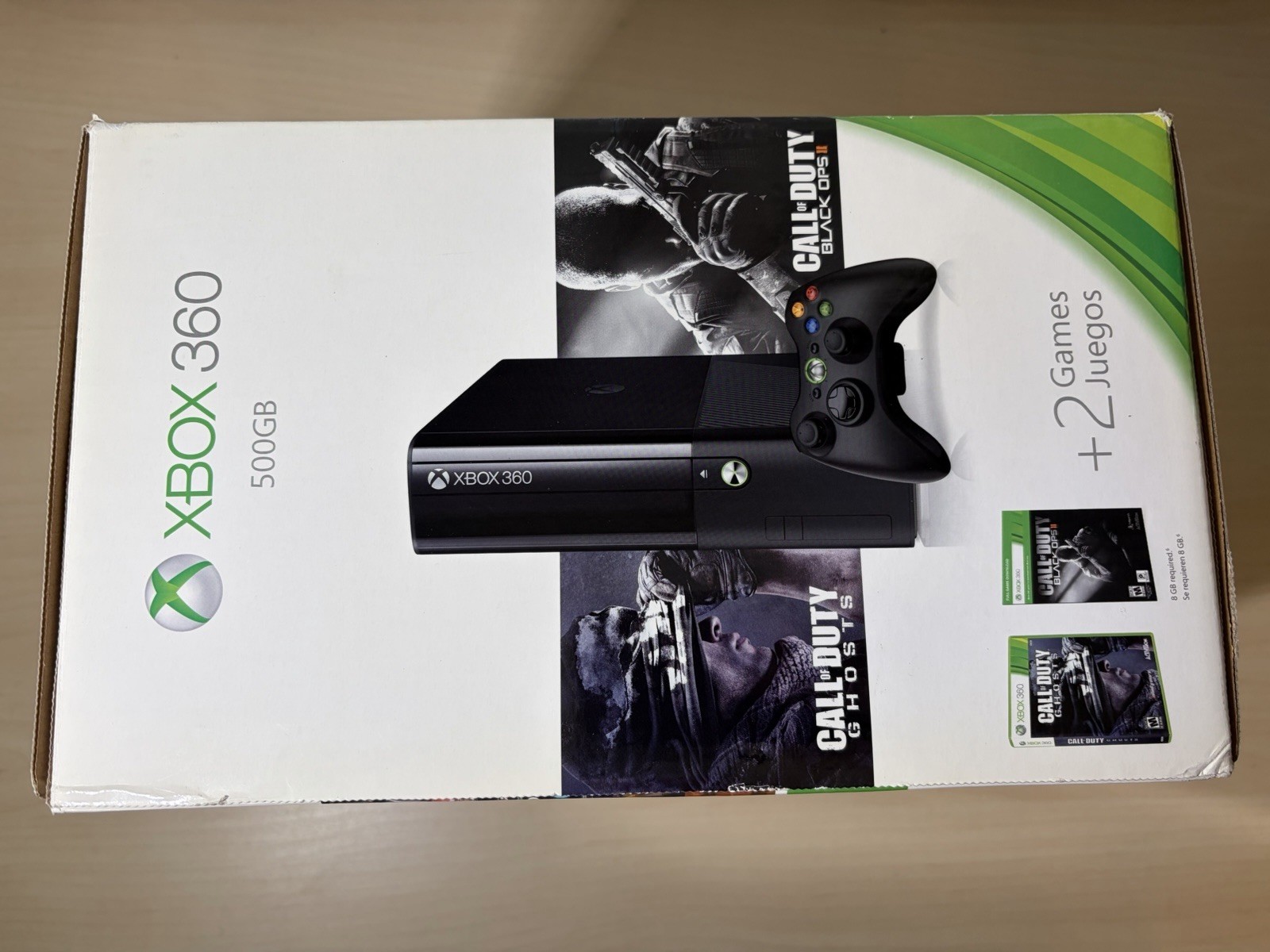 New In Box – Microsoft Xbox 360 Black 500GB Call Of Duty Black Ops II System