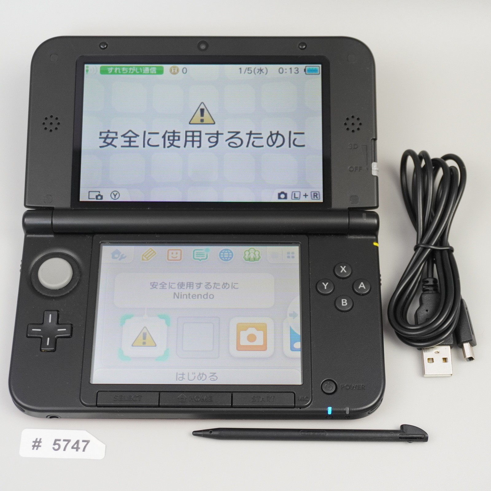 Nintendo 3DS XL LL Console Red Black Japanese ver CTR-001 (READ DESC) #5747