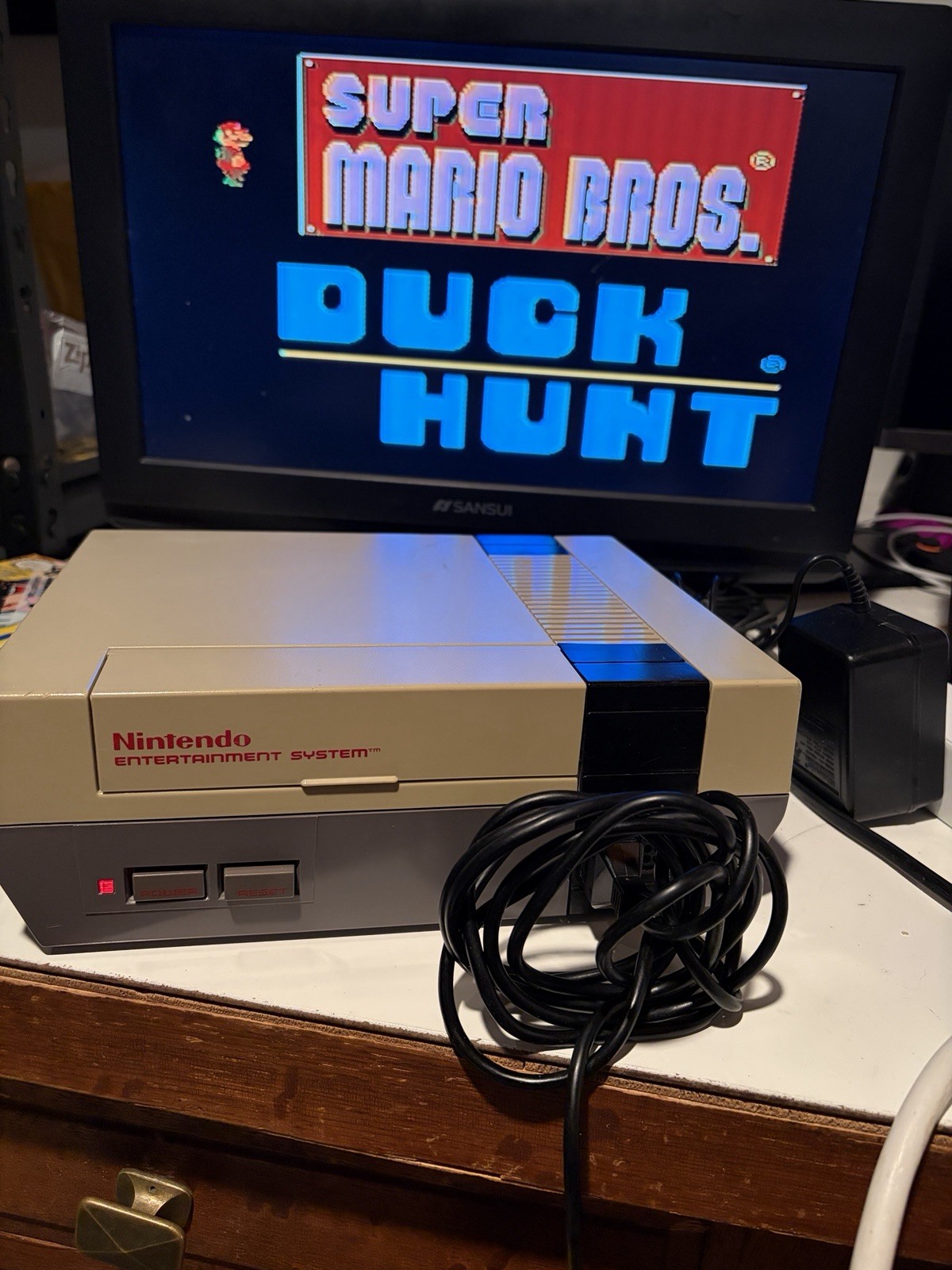 NES Nintendo Entertainment System Console Action Set Complete CIB Box W Mario
