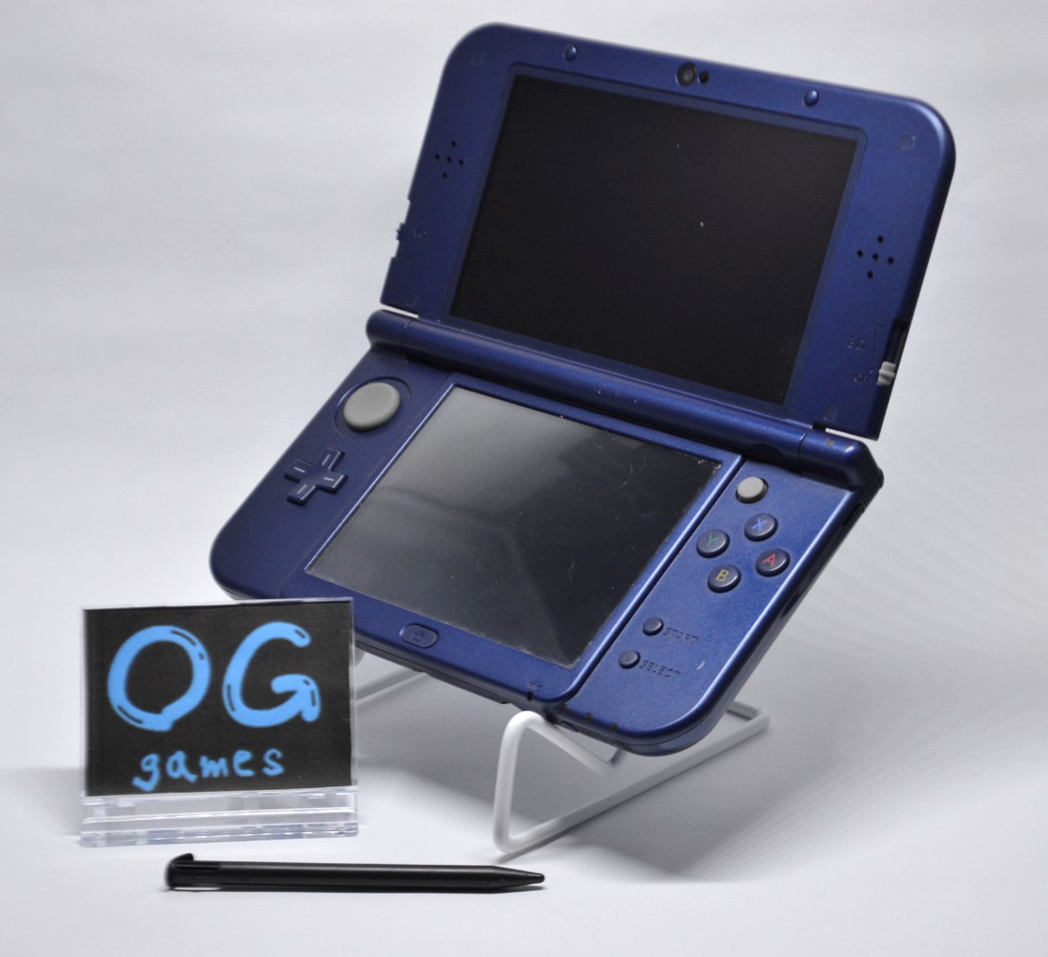 [GOOD USED] NEW Nintendo 3ds ll xl Metallic Blue Console Japanese game 005