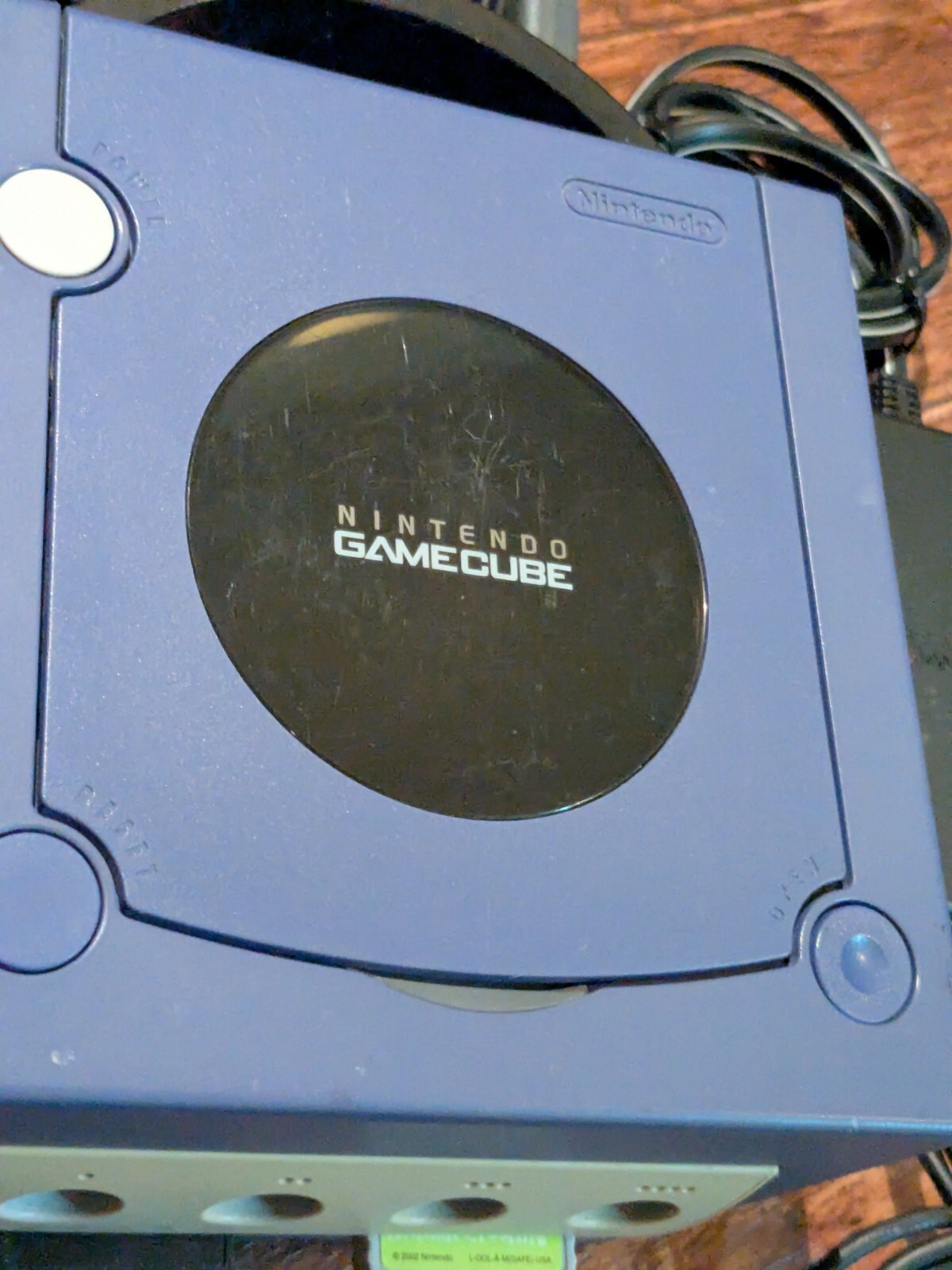 Nintendo GameCube DOL-001 System – Indigo – Memory Card HDMI Cords Controller