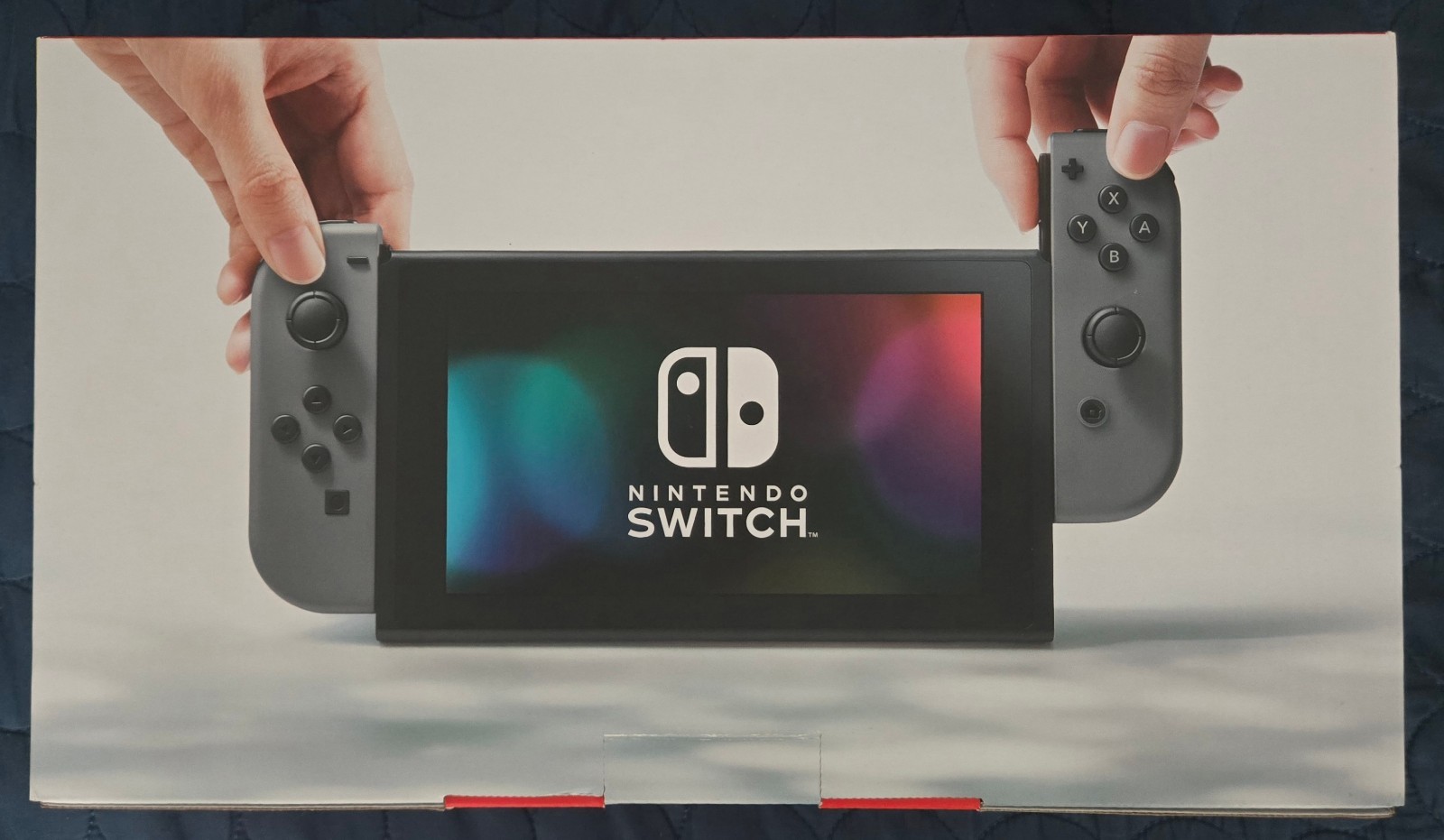 Nintendo Switch System 32GB Console w/Gray Joy-Cons in Box +Charger + Dock