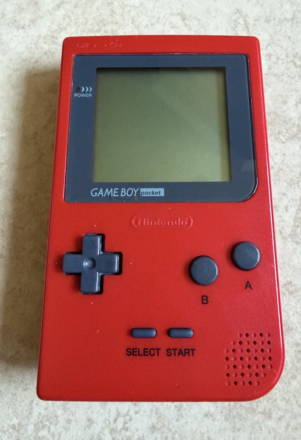 Nintendo Game Boy Pocket Red Console (MGB-001) Authentic Tested & Works W/ Game
