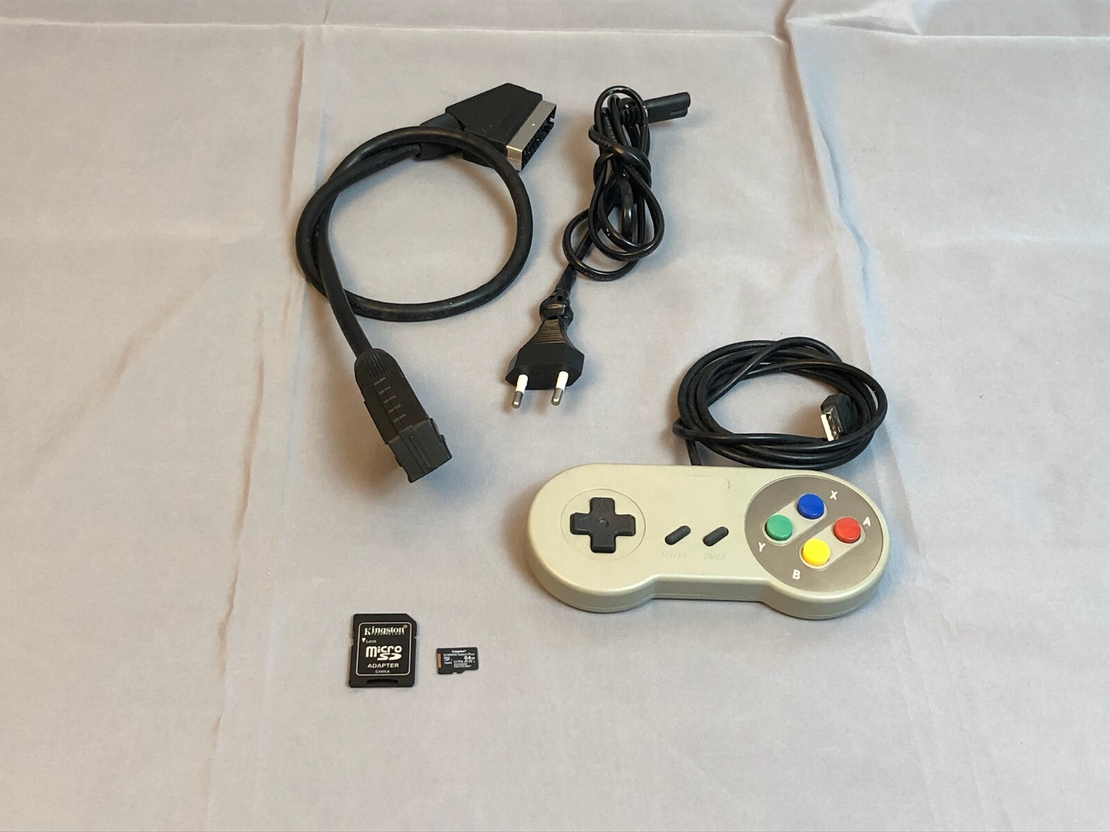 Joystick Arcade, Raspberry Pi 3B+ (plus), RGB-Pi SCART RGB, Micro SD 64GB, PSU