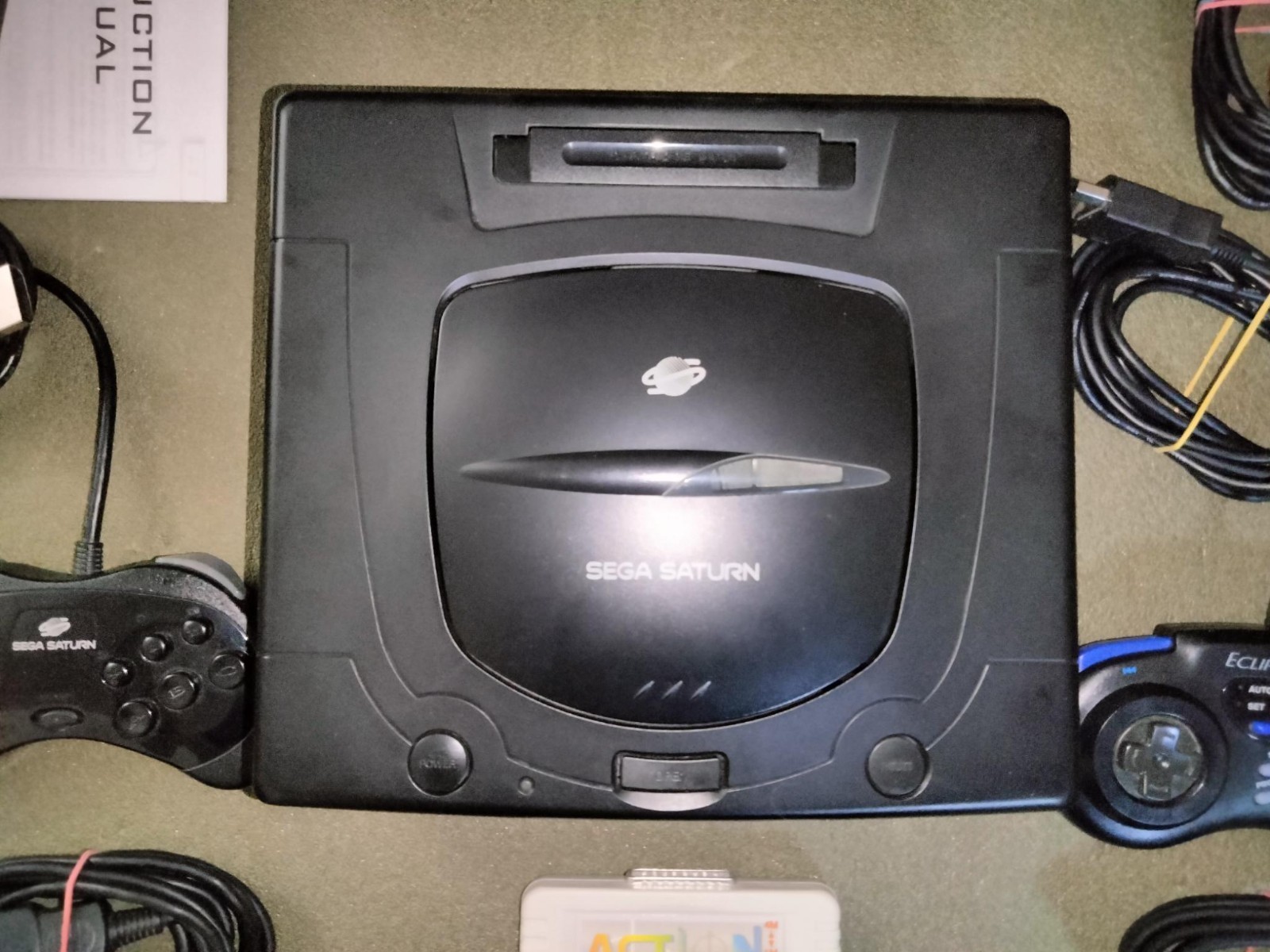 SEGA SATURN CONSOLE – 2 CONTROLLERS – RAM CARD + MORE! – EXCELLENT CONDITION!