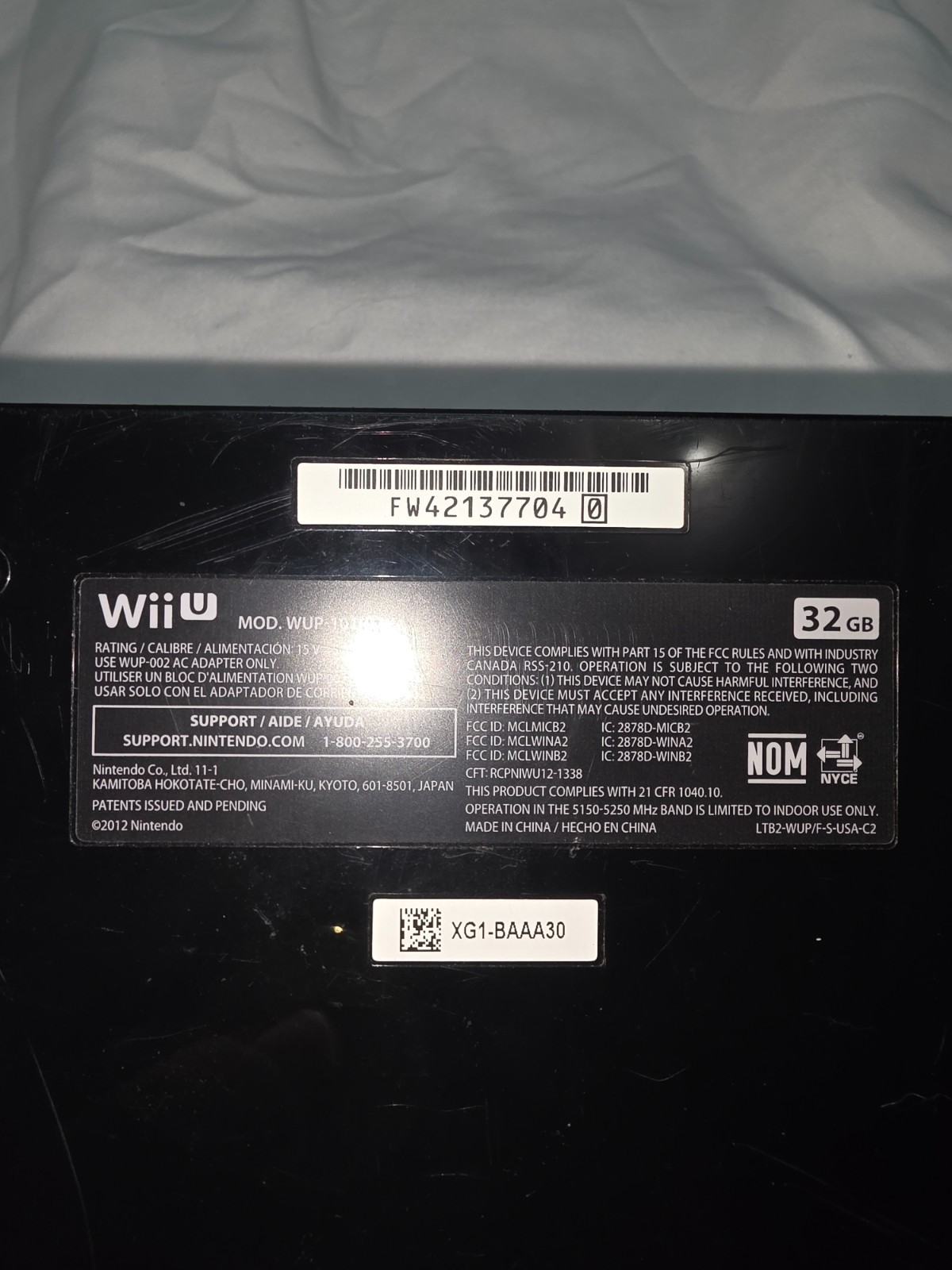 Nintendo Wii U 32GB Black Deluxe Console Bundle – 5 Games & Wii Fit Bundle -READ