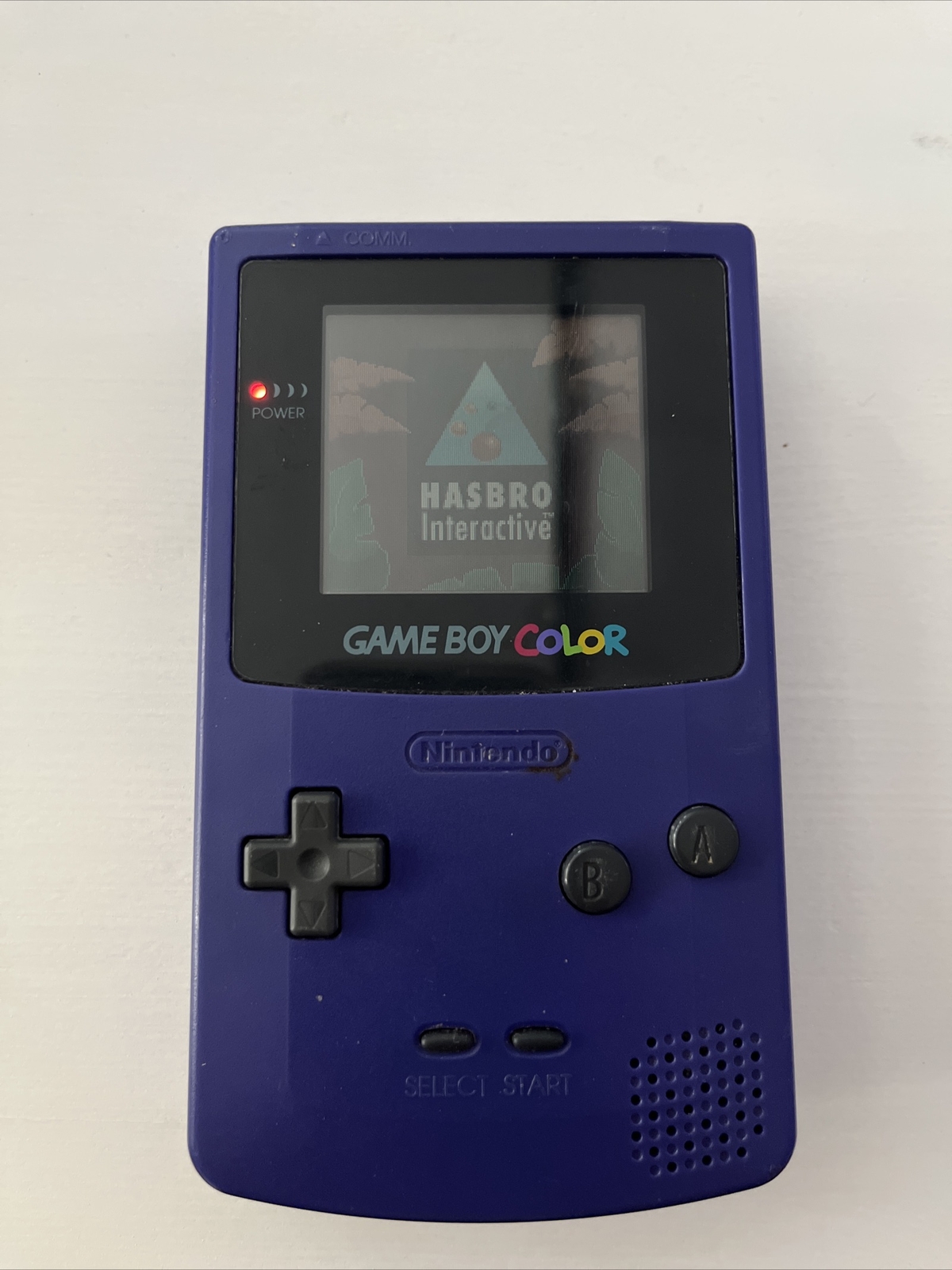 Vintage Nintendo Game Boy With RARE Color Grape Handheld System