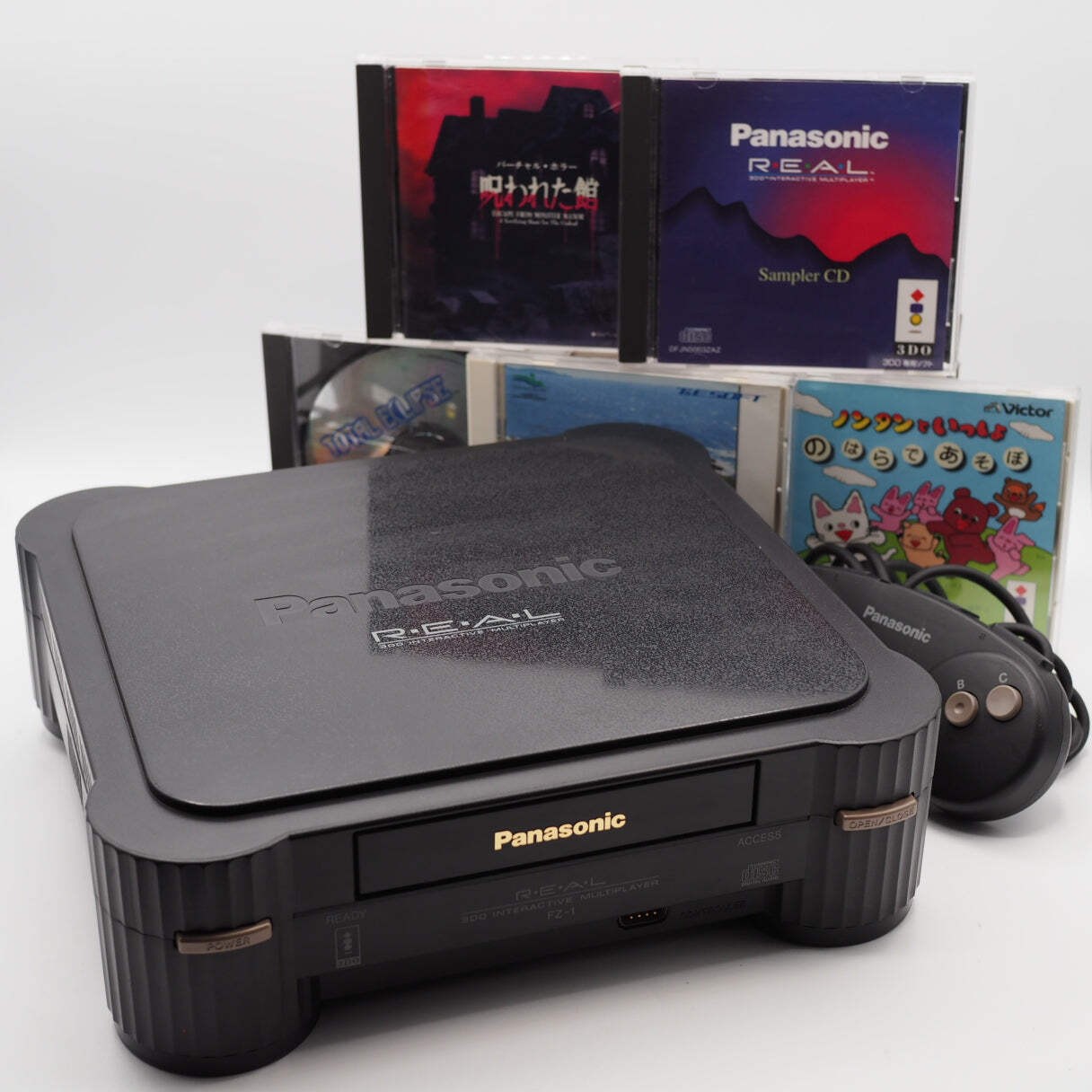 Panasonic 3DO REAL FZ-1 Console system + 5 Games Bundle Tested Working Japan