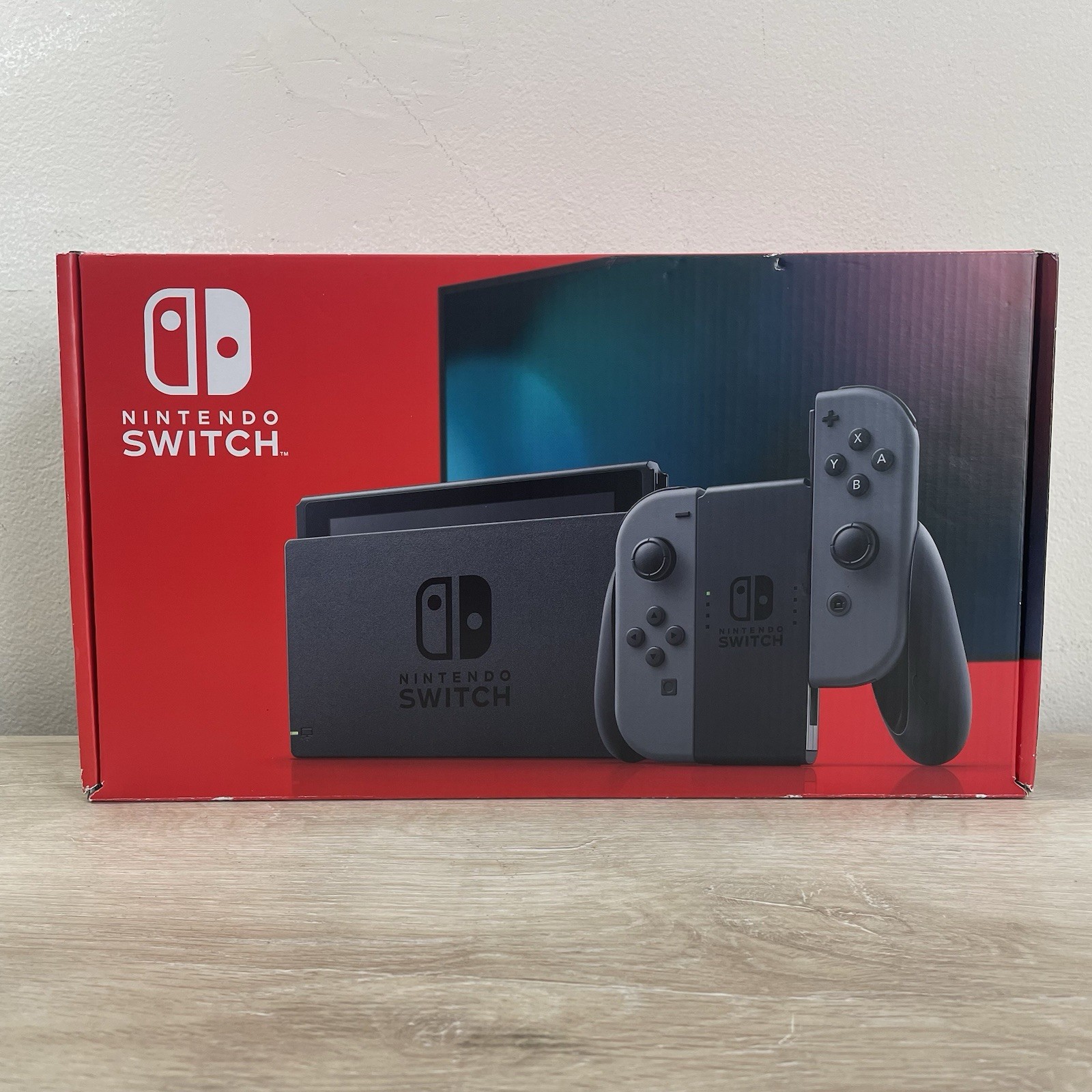 Nintendo Switch Console Bundle w/Gray Joy-Cons Complete In Box CIB – Excellent