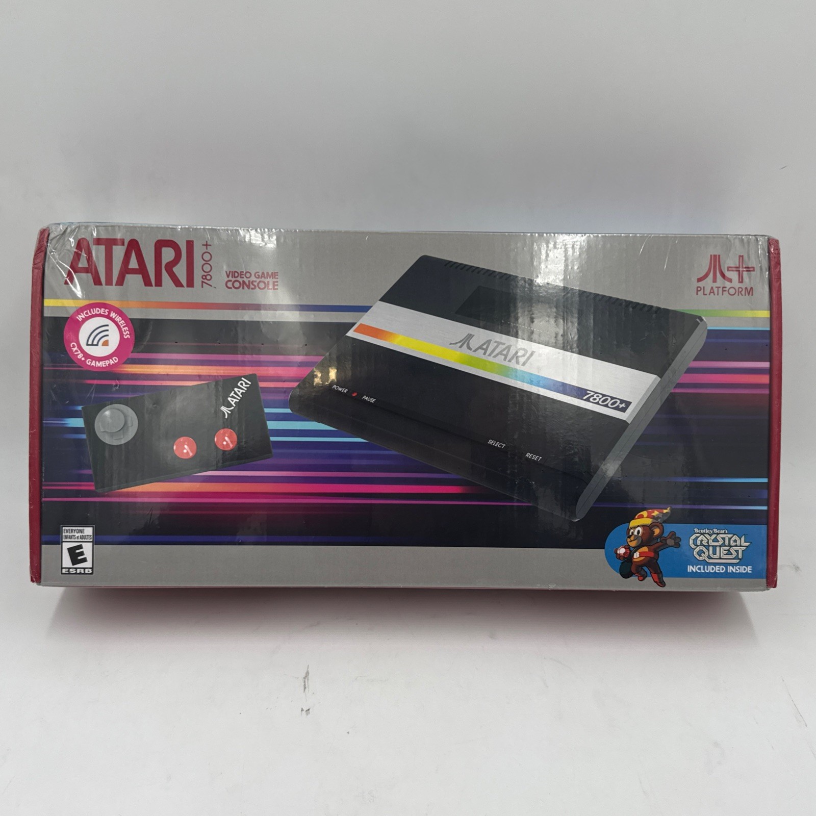 Atari 7800+ Video Game Console Including CX78+ Wireless Gamepad & Crystal Quest