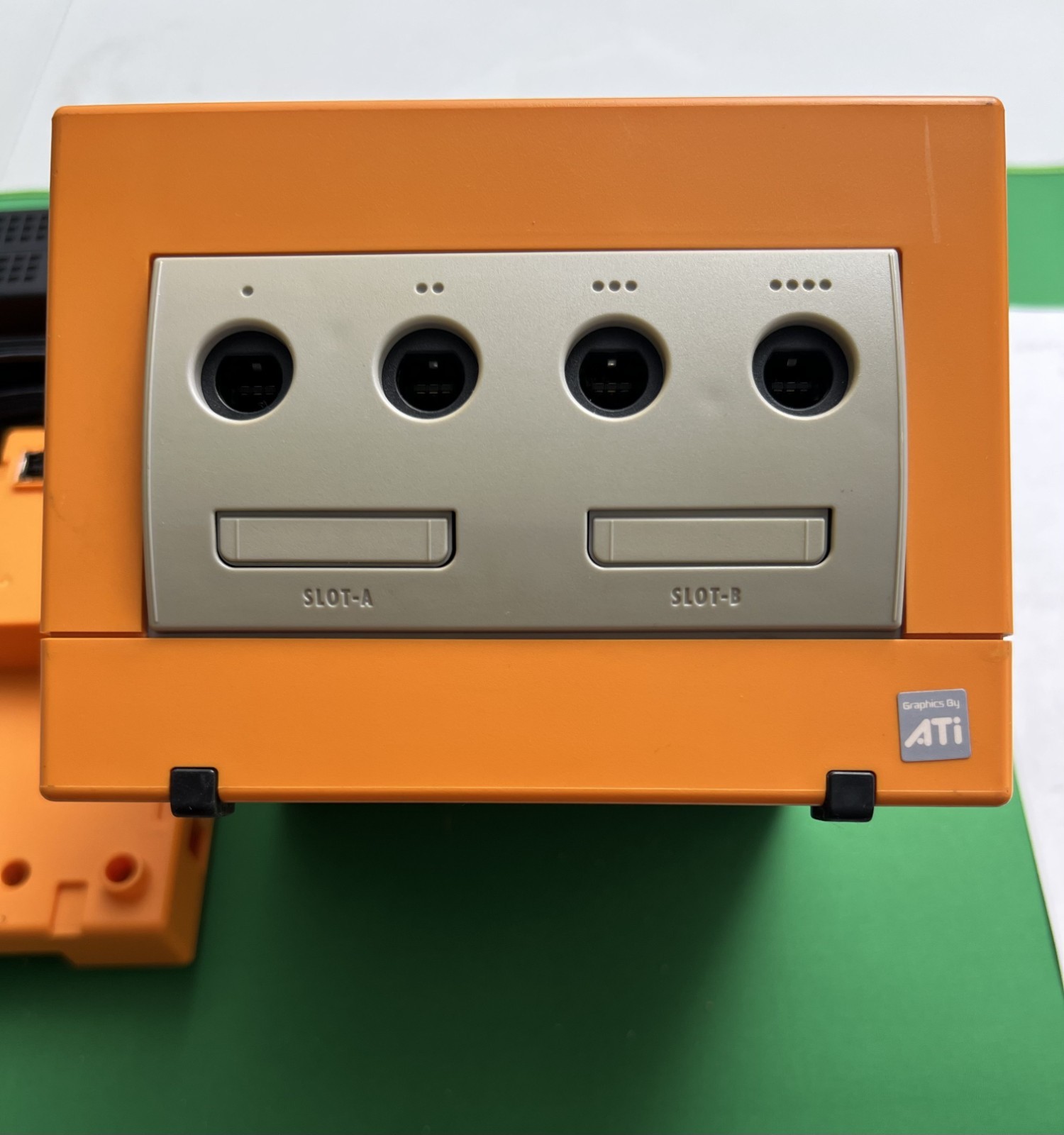 Nintendo GameCube Console Orange Gameboy Player Controller JAPAN Tested No Disc