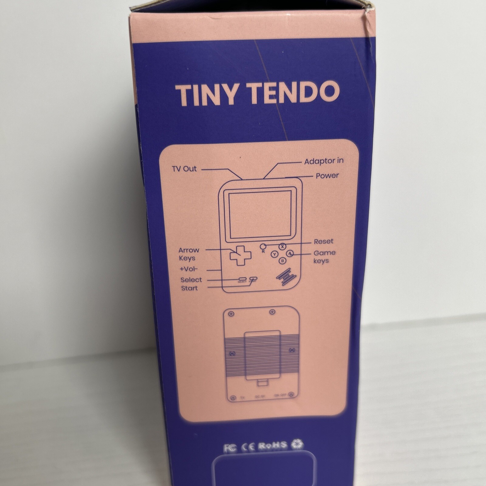 Retro Bros Tiny Tendo 400 In 1 Support External GamePad Double Against, Pink