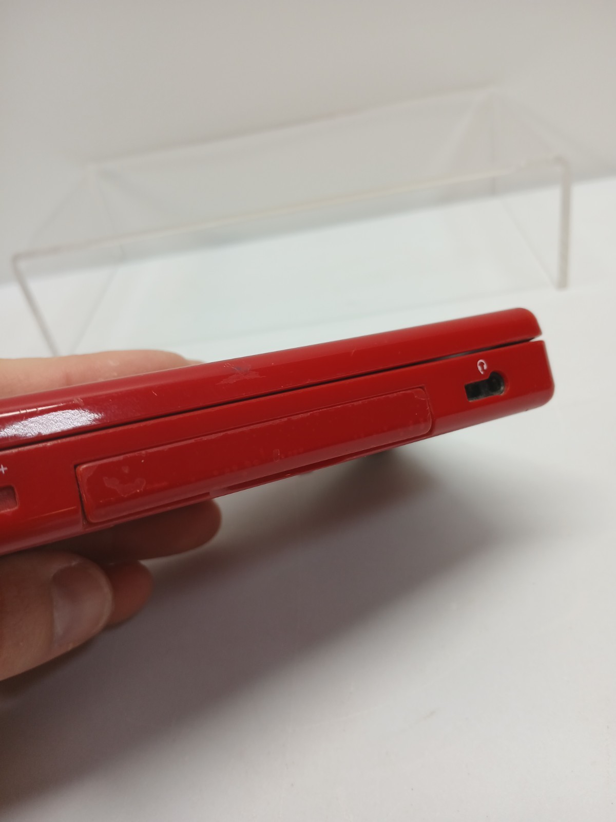 Nintendo DS Lite Red Mario Edition Console USG-001 FOR PARTS or REPAIR