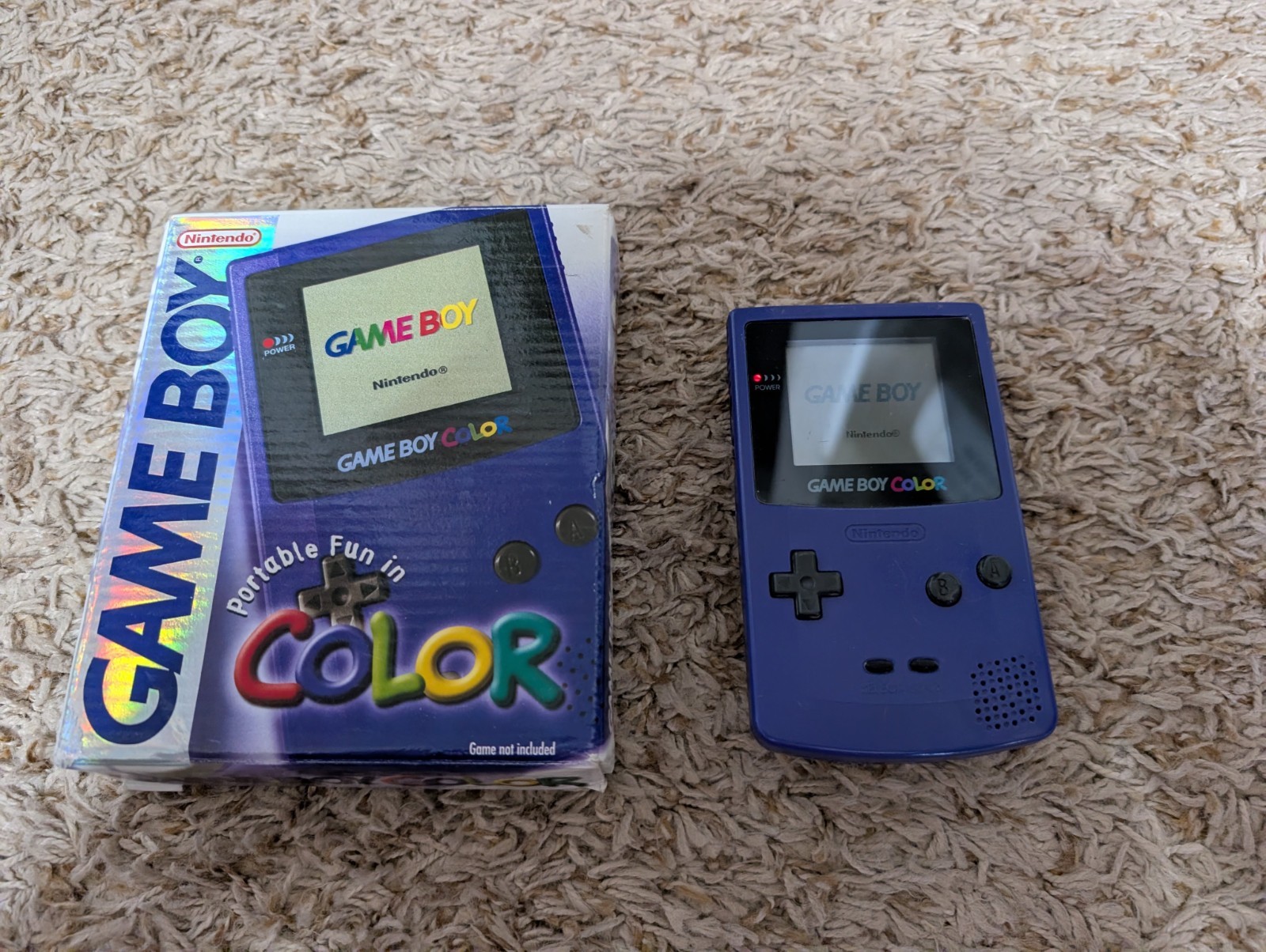 Nintendo Game Boy Color – Grape Console ONLY, TESTED, No Game or Batteries