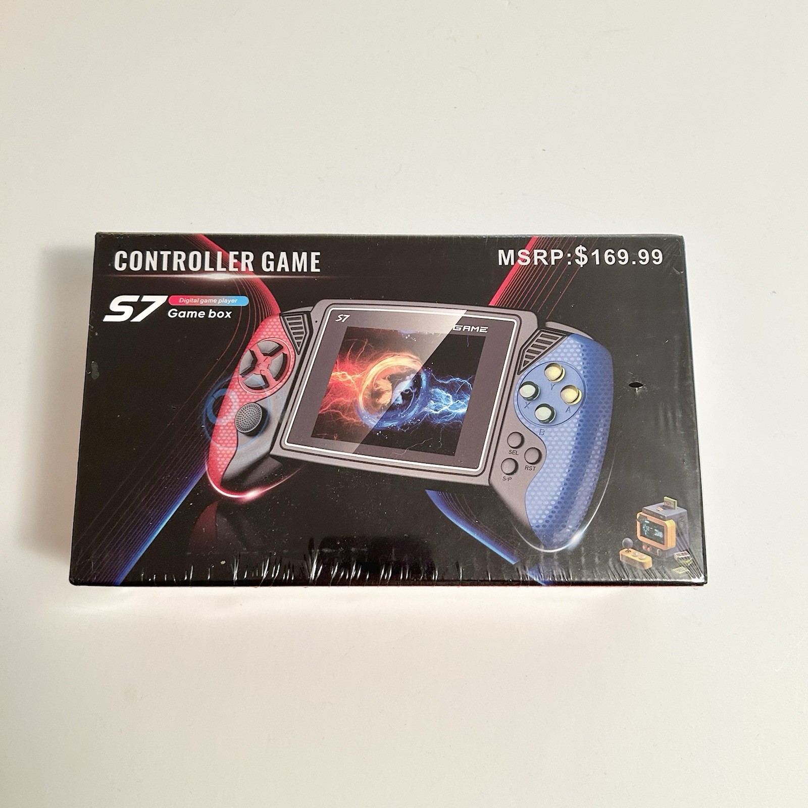 Game Box S7 Controller Handheld 620 Games WHITE & BLK (NEW SEALED BOX)