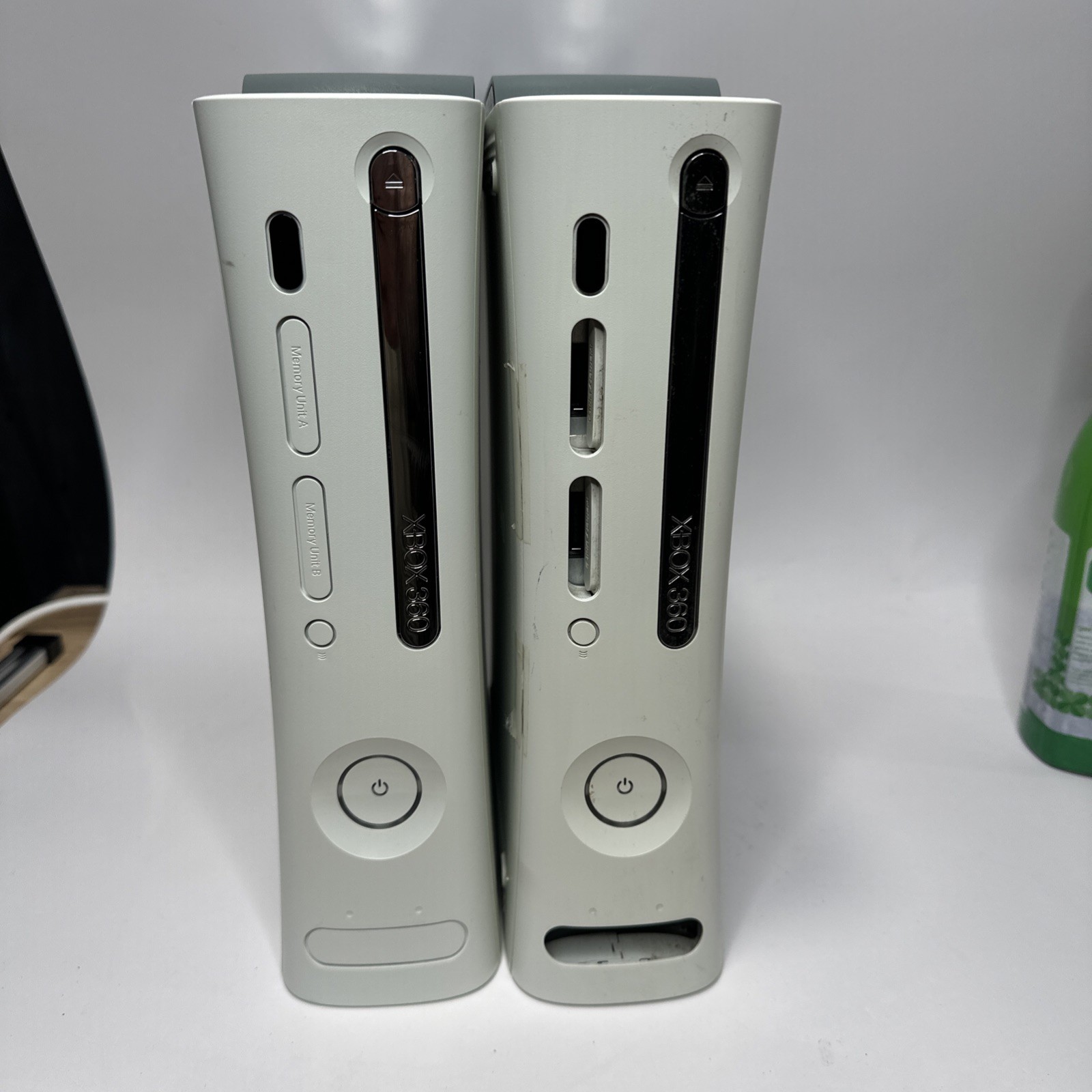 Lot of 2 Xbox 360 Consoles One Red Ring AS-IS Parts Repair HDMI