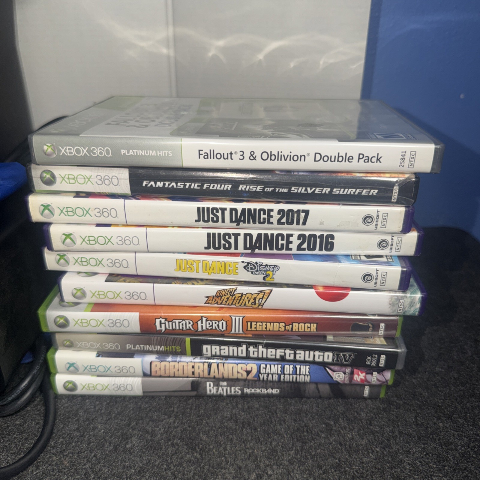Microsoft Xbox 360 S Slim Kinect Console 2 controllers 20 Games 250GB TESTED
