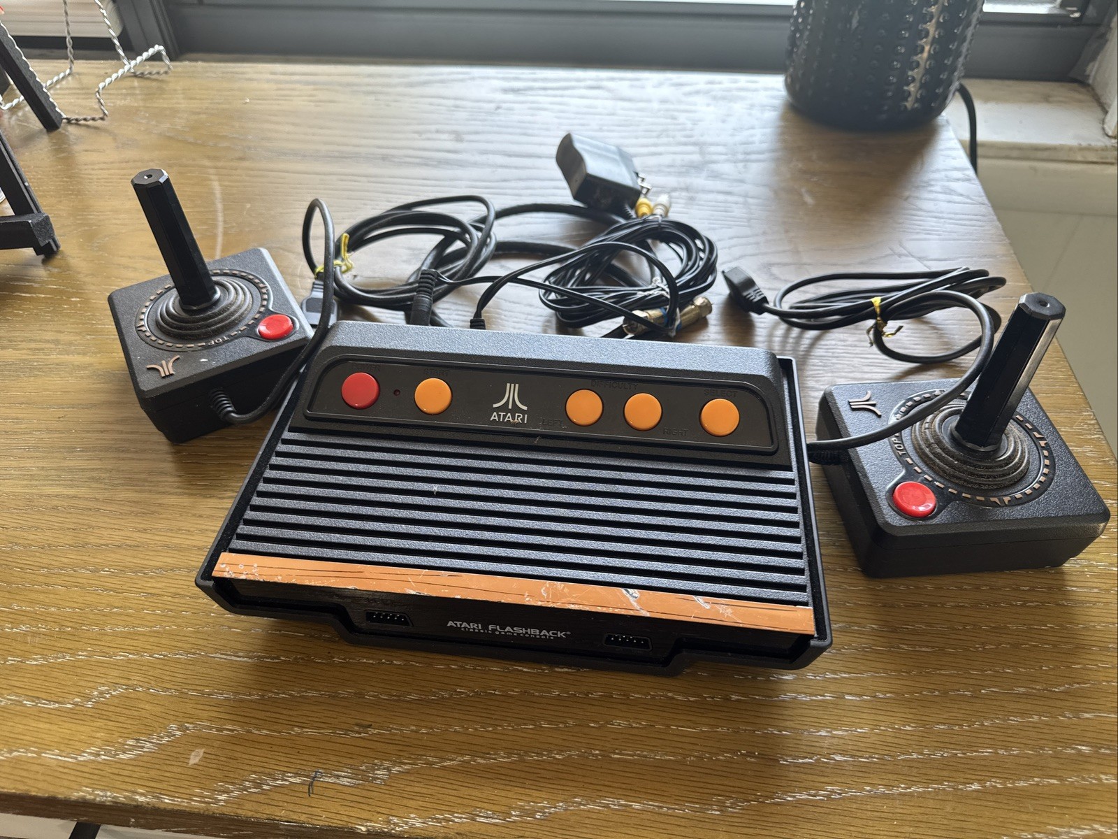 Atari Flashback 5 Classic Game Console + 2 Wireless Joystick Controllers & Cords