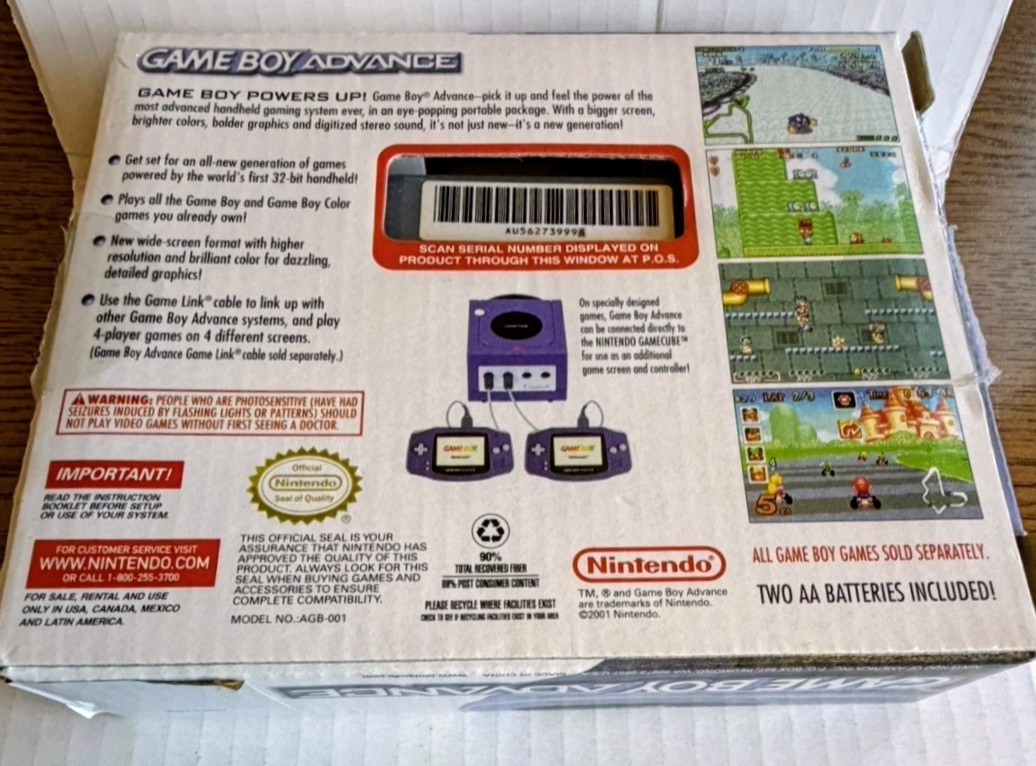 Boxed Gameboy Advance Glacier System. Tested And Works Great. Great Glacier.