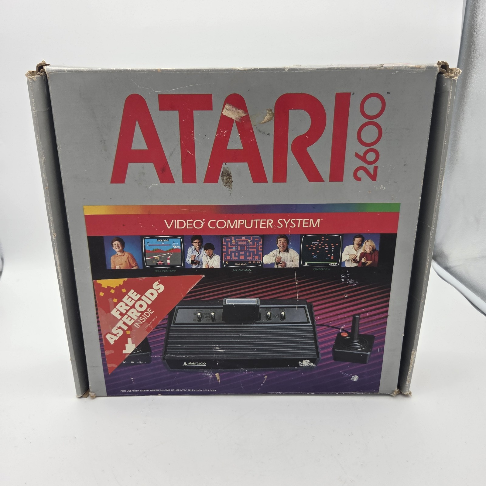 Atari CX2600A w Vader Box Manuals Registration 2x Joystick Controllers Bundle