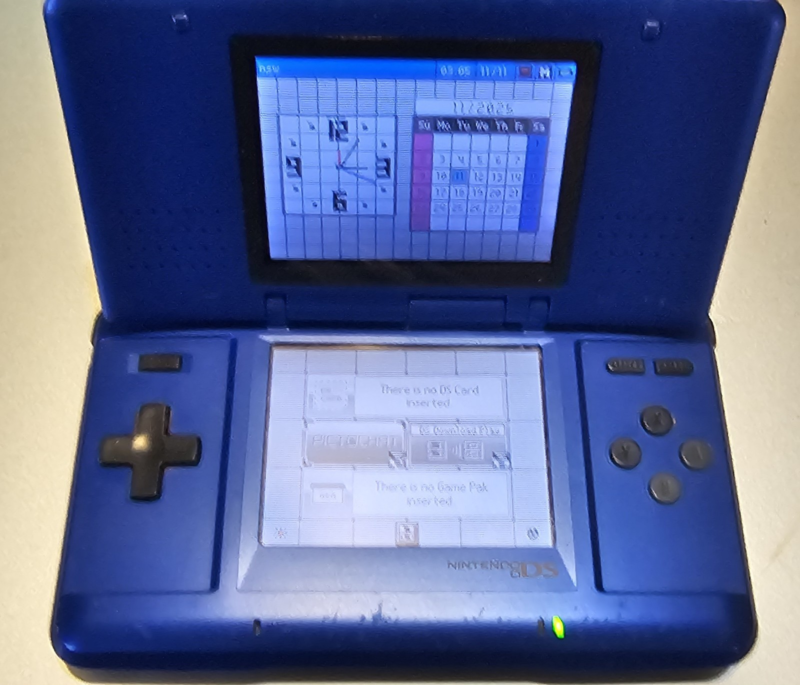 Nintendo DS Electric Blue System And Games Bundle